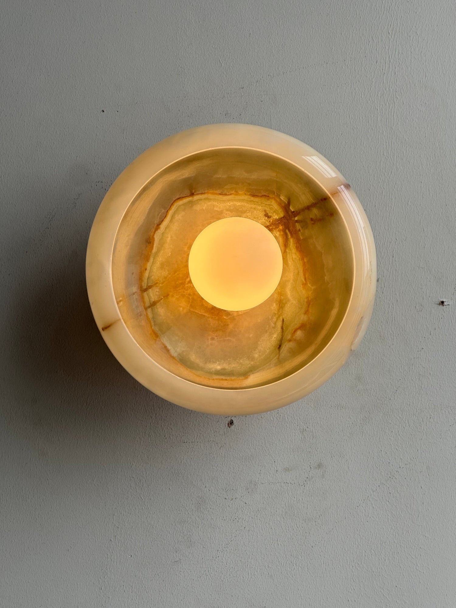 Piedra Modern Minimalist Marble Glass Wall Lamp - Letslighting