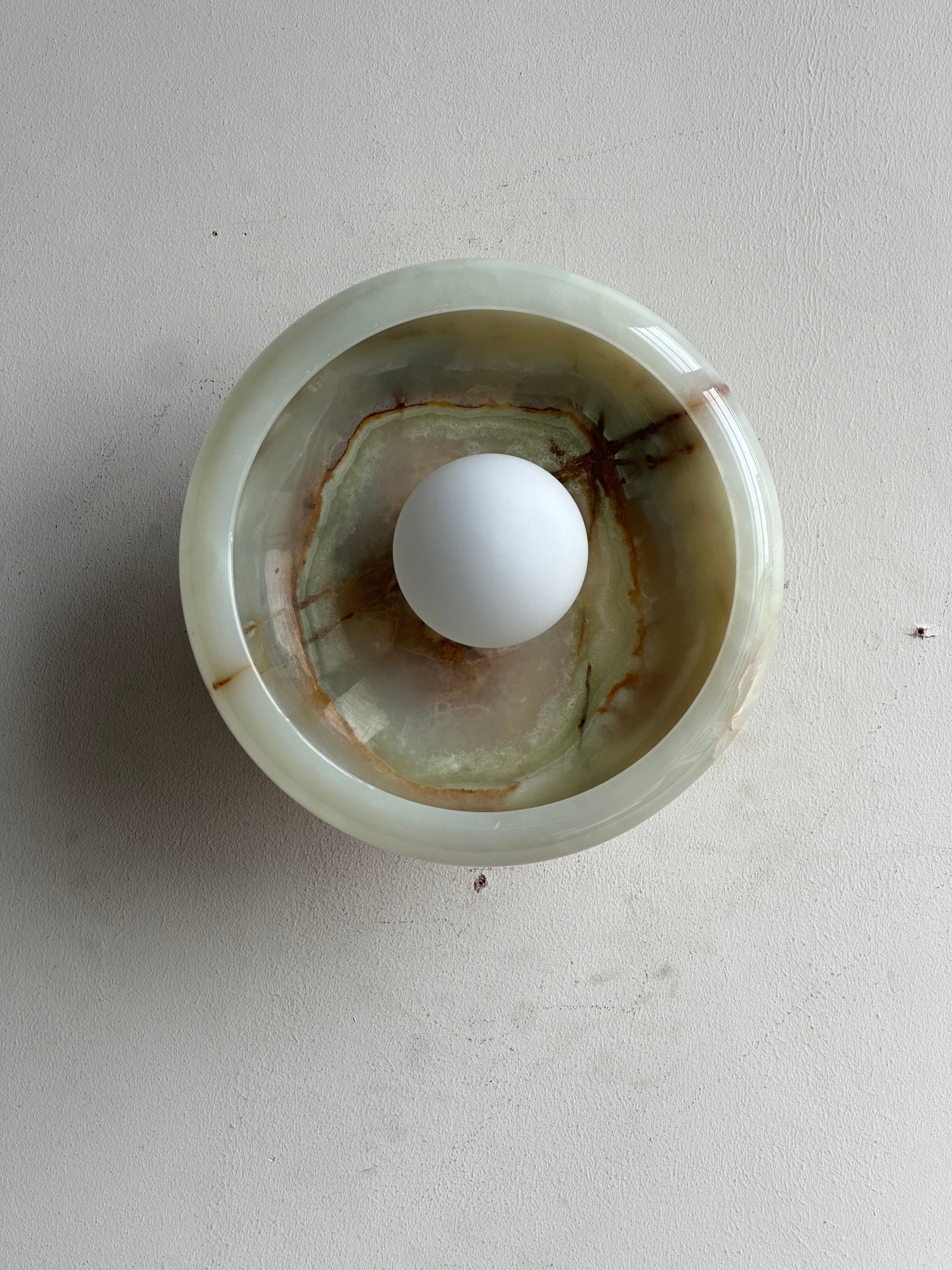 Piedra Modern Minimalist Marble Glass Wall Lamp - Letslighting