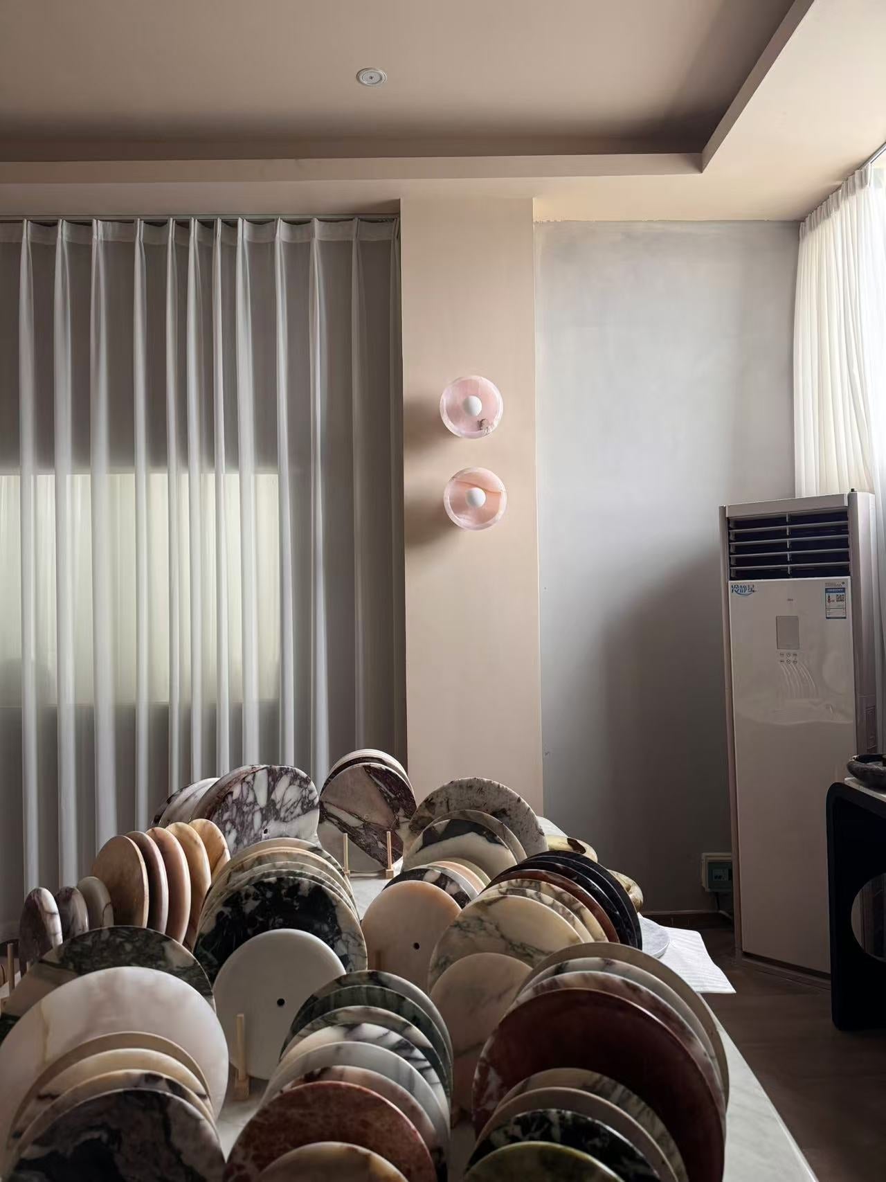 Piedra Modern Minimalist Marble Glass Wall Lamp - Letslighting