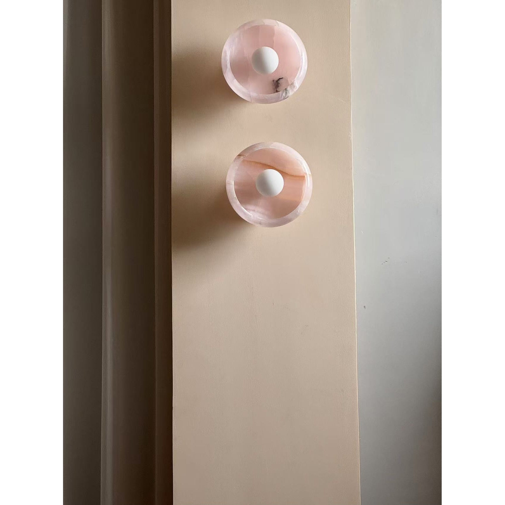 Piedra Modern Minimalist Marble Glass Wall Lamp - Letslighting