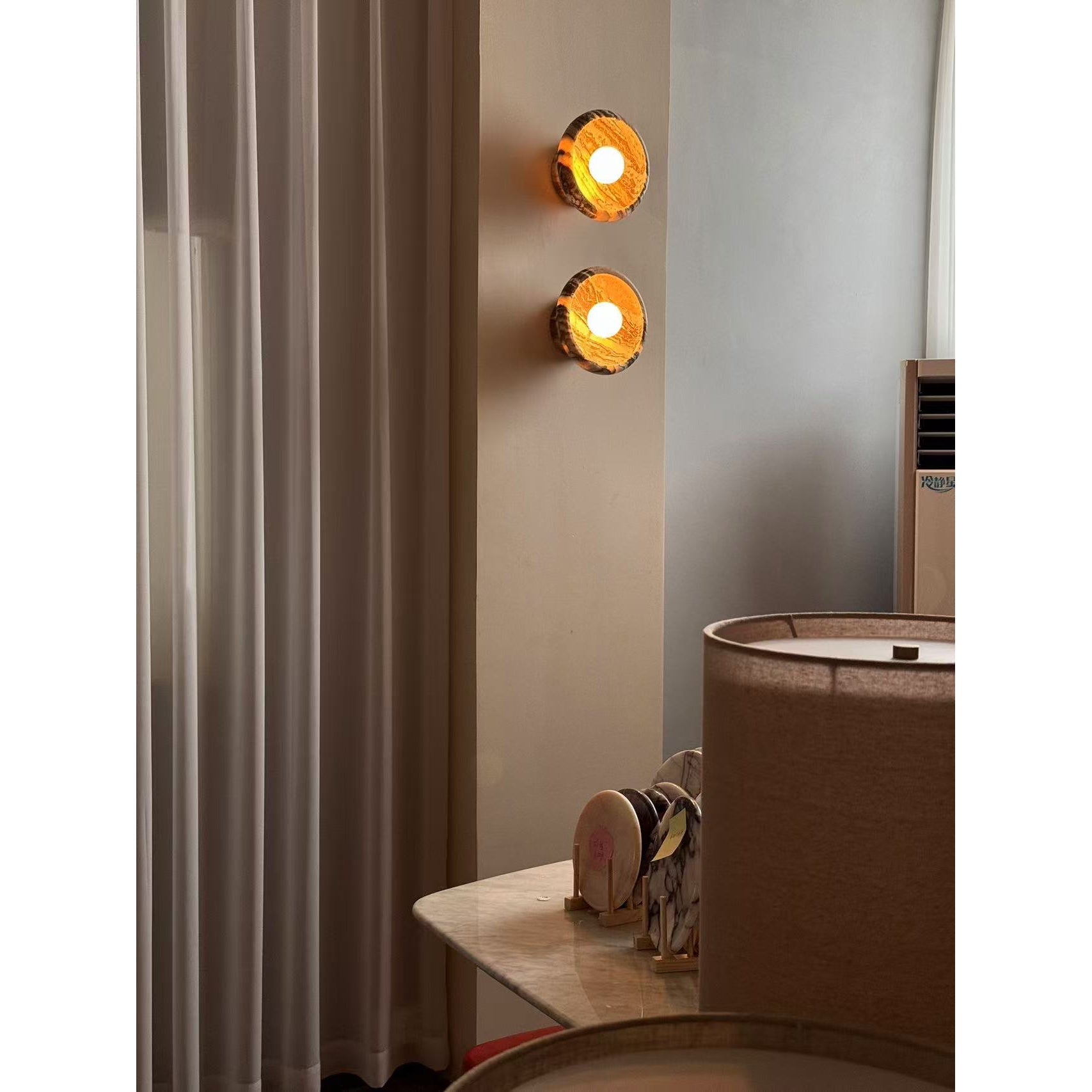 Piedra Modern Minimalist Marble Glass Wall Lamp - Letslighting