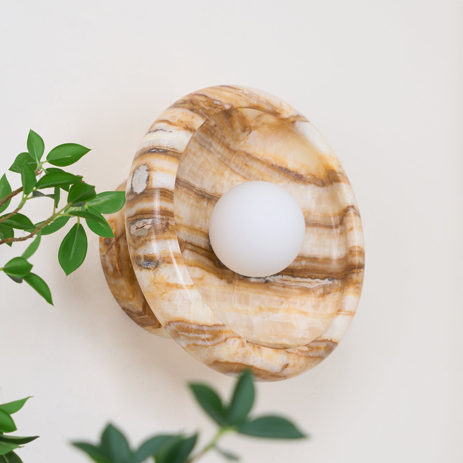 Onvix Natural Onyx Wall Light - Letslighting
