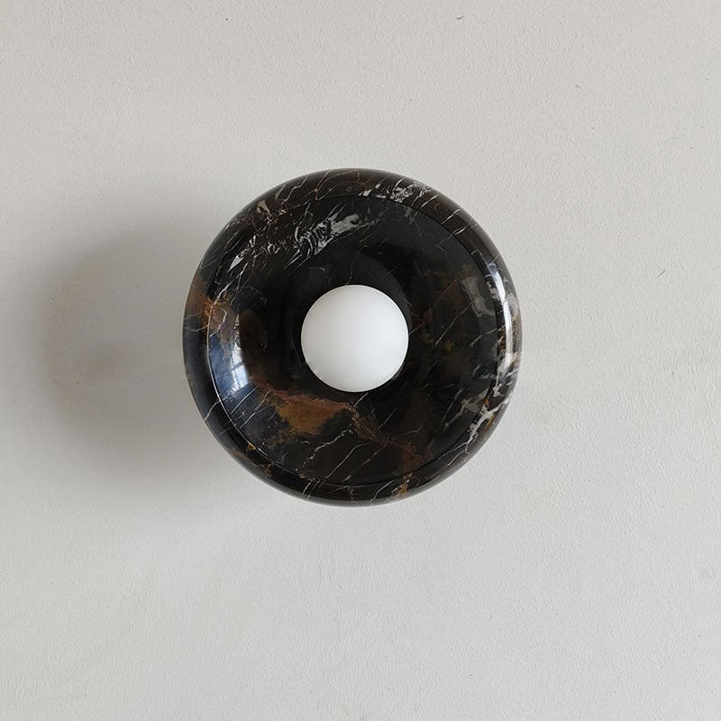 Piedra Modern Minimalist Marble Glass Wall Lamp - Letslighting