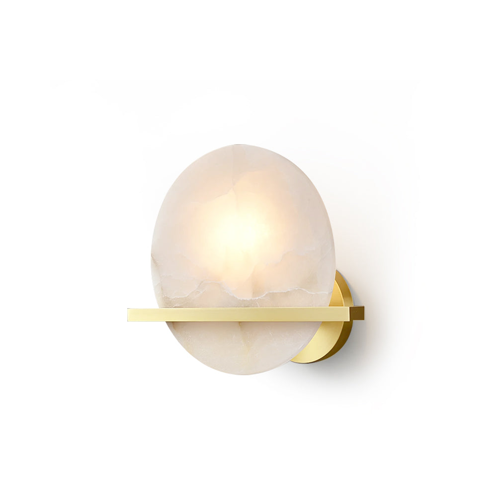 Savion Wall Lamp Alabaster Moon Horizon - Letslighting