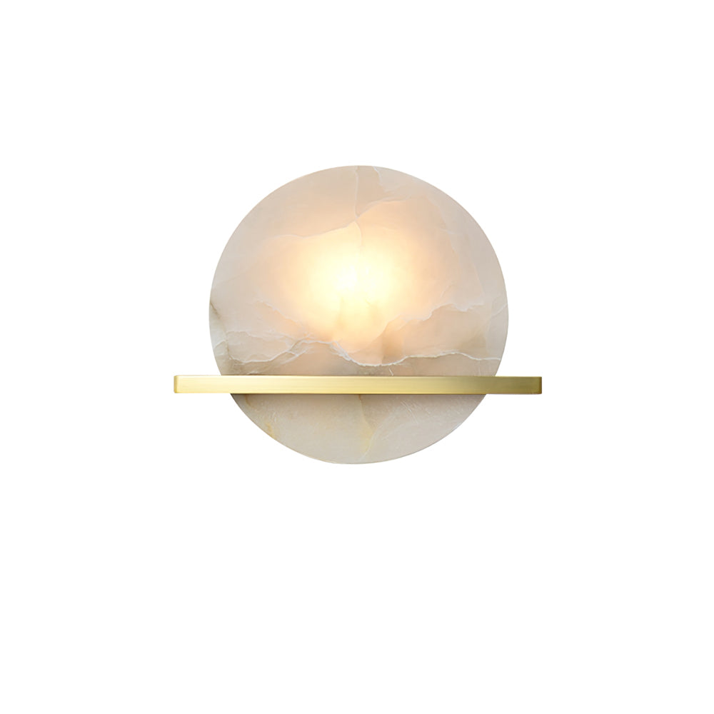Savion Wall Lamp Alabaster Moon Horizon - Letslighting