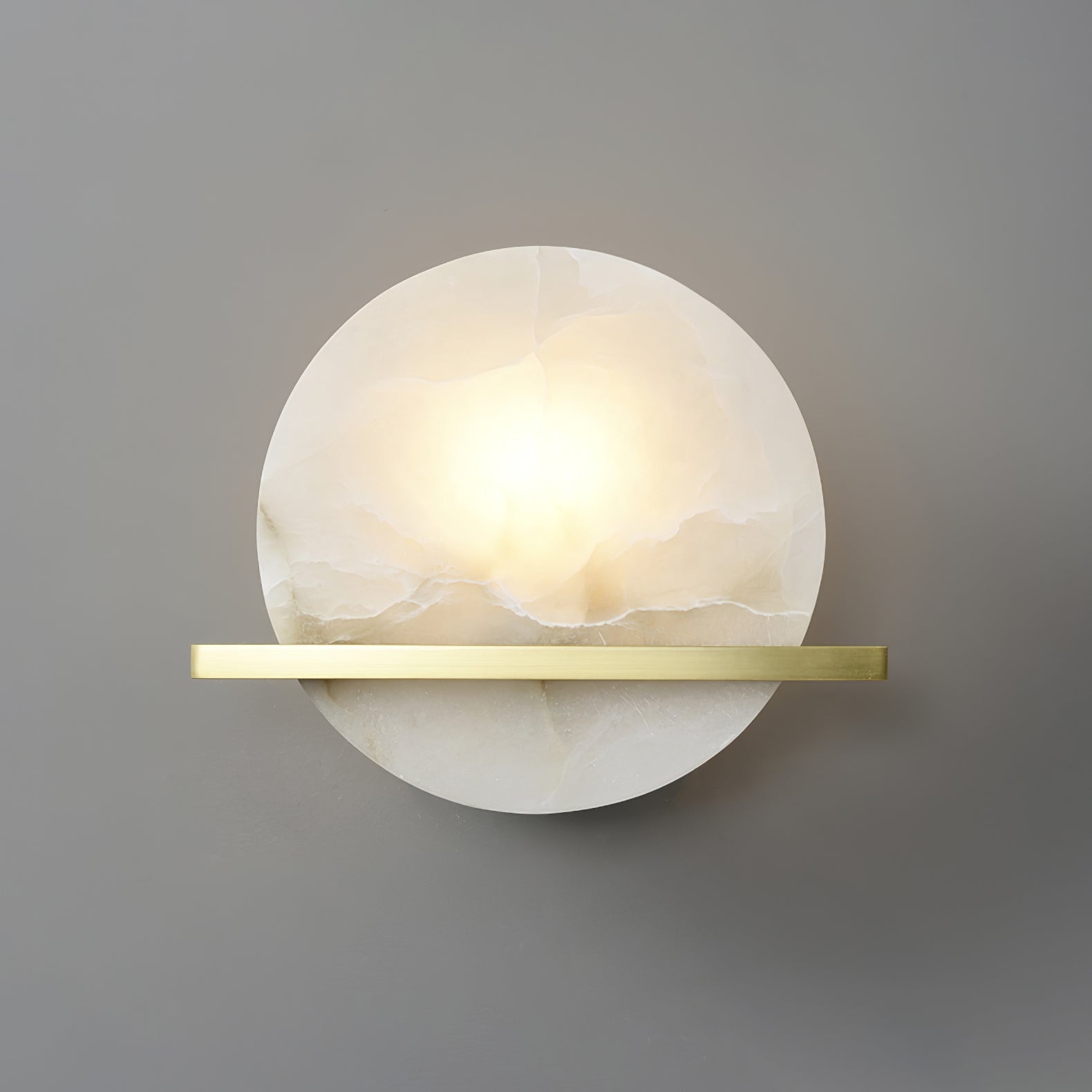 Savion Wall Lamp Alabaster Moon Horizon - Letslighting