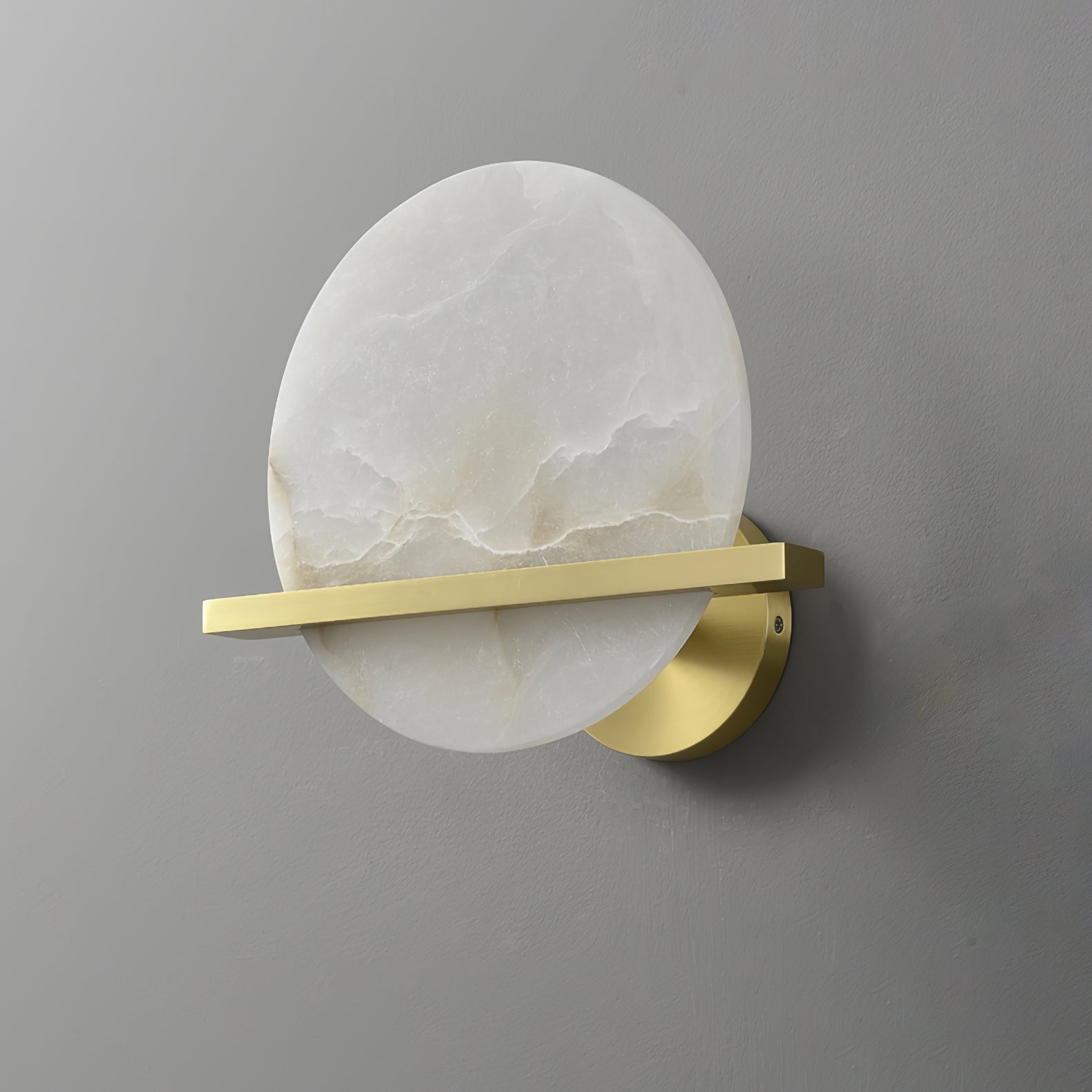 Savion Wall Lamp Alabaster Moon Horizon - Letslighting