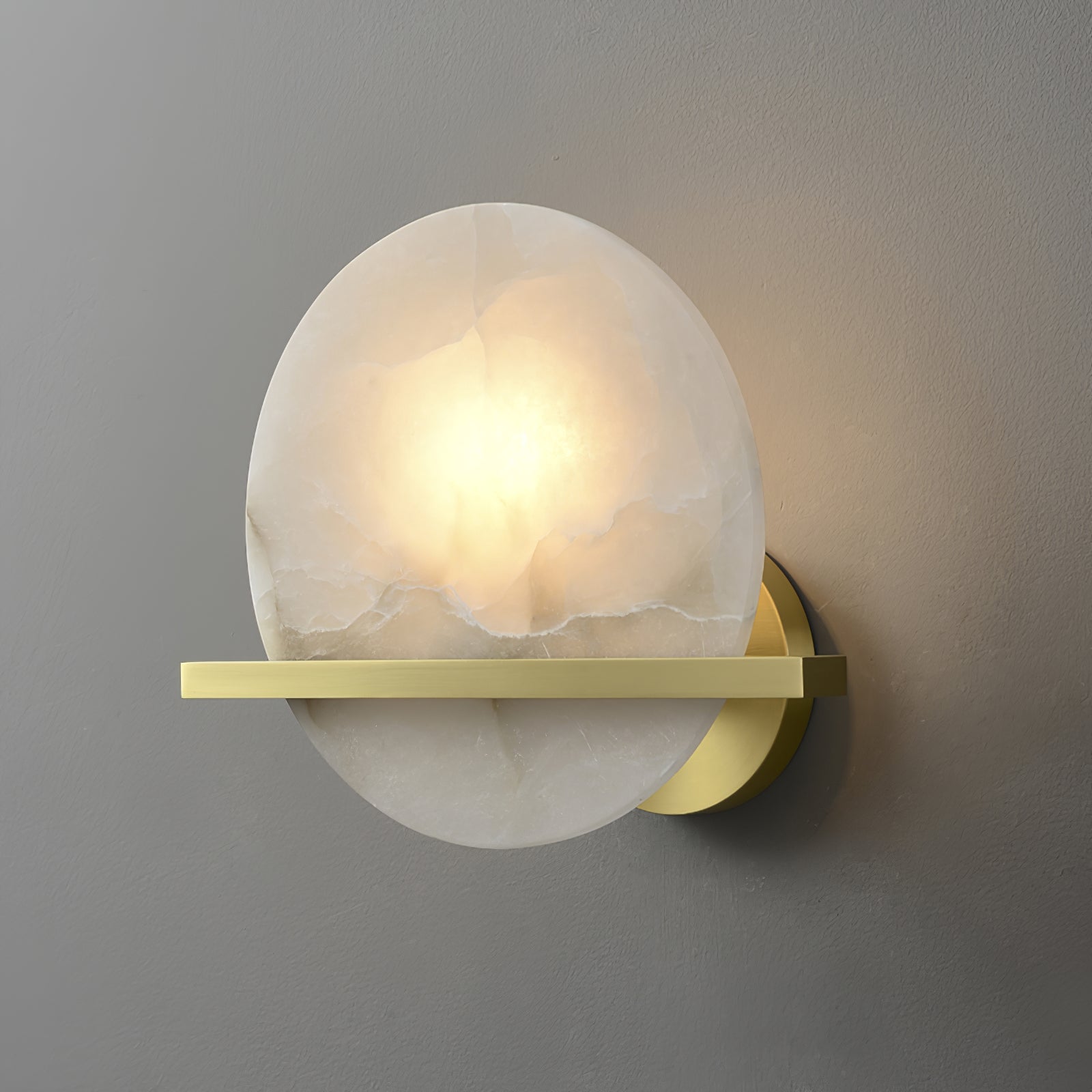 Savion Wall Lamp Alabaster Moon Horizon - Letslighting