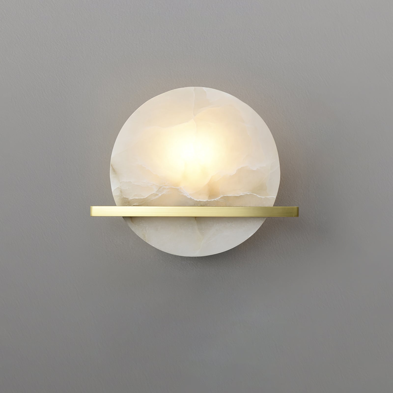 Savion Wall Lamp Alabaster Moon Horizon - Letslighting