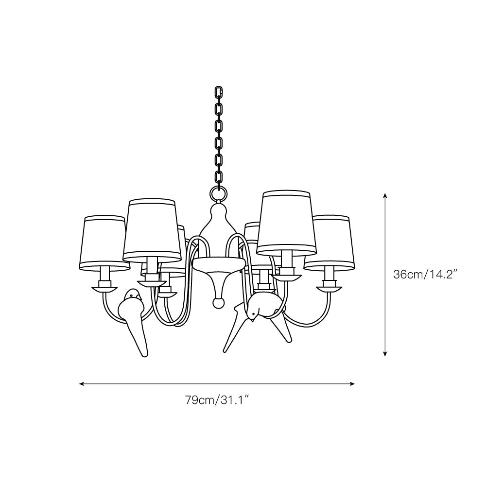 Avcarora Postmodern Luxury Fabric Chandelier - Letslighting