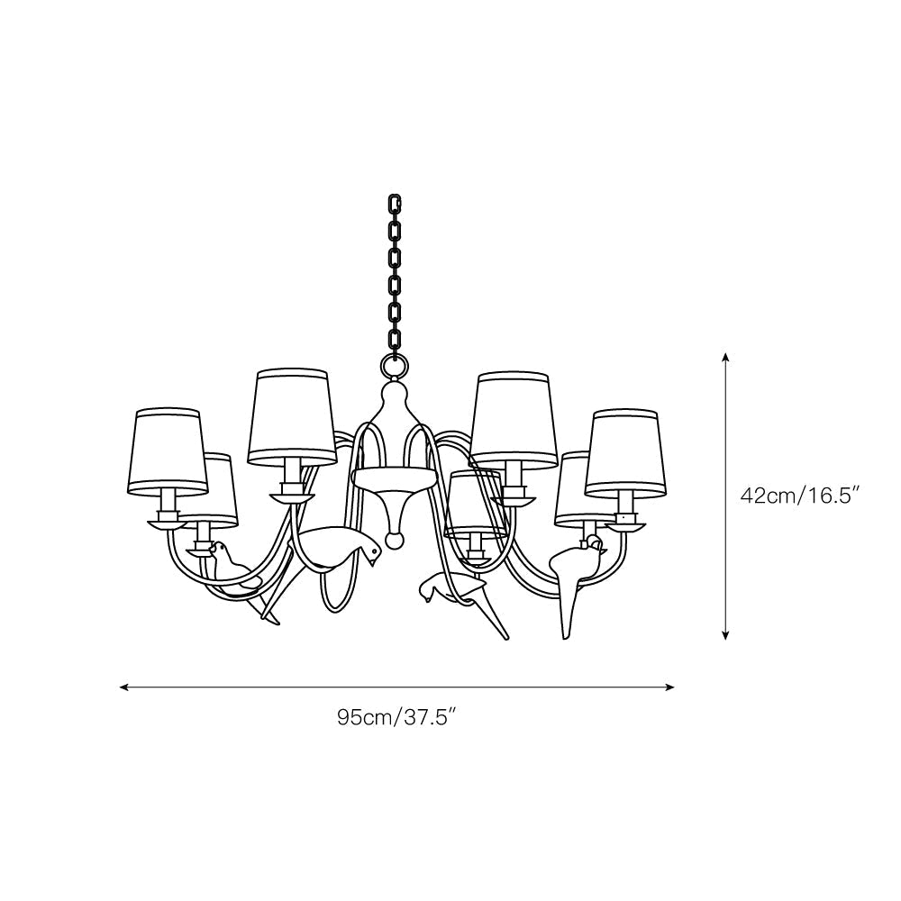 Avcarora Postmodern Luxury Fabric Chandelier - Letslighting