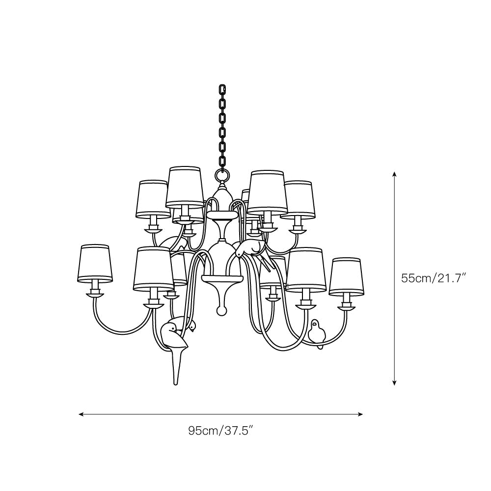 Avcarora Postmodern Luxury Fabric Chandelier - Letslighting