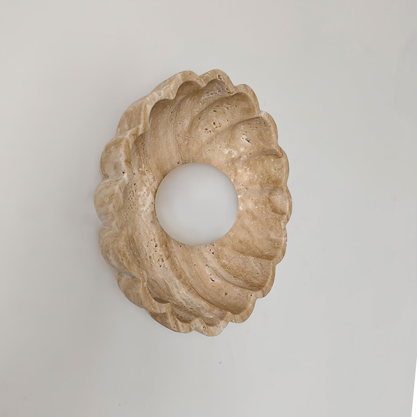 Ritta Flower Wall Lamp Yellow Travertine - Letslighting