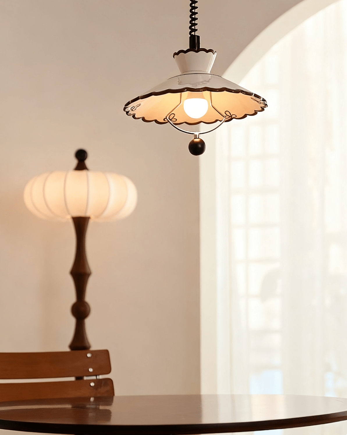 Scalloped Edge Pendant Lamp - Letslighting