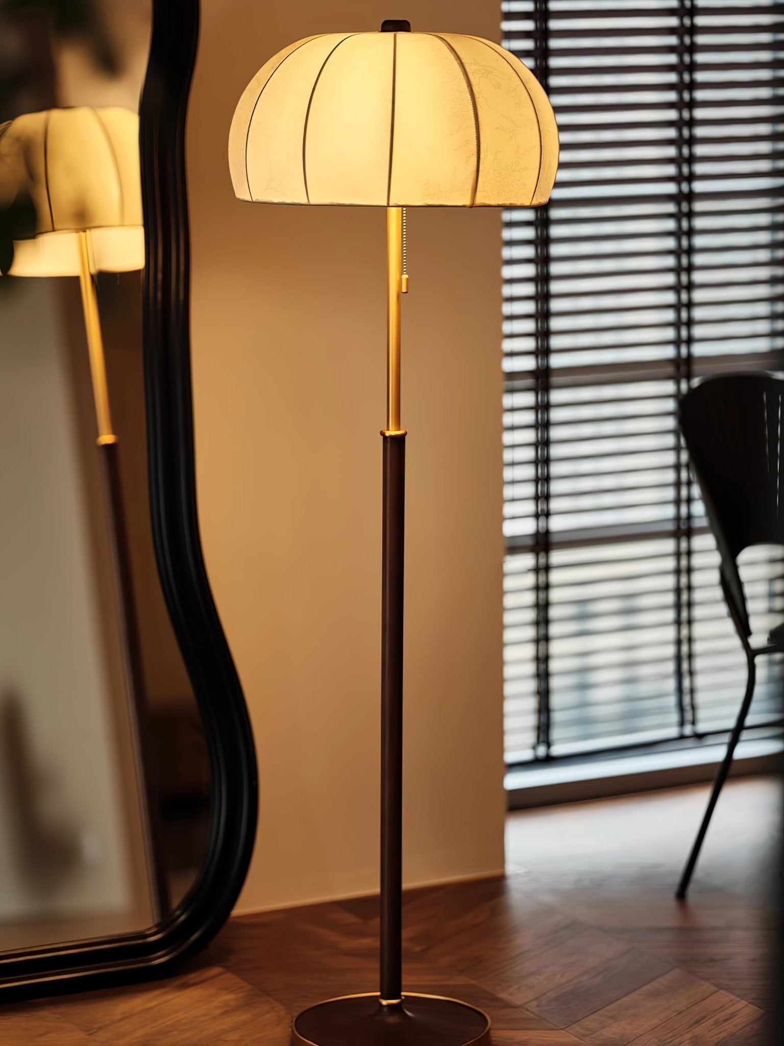 Lumisicen Fabric Wood Floor Lamp - Letslighting