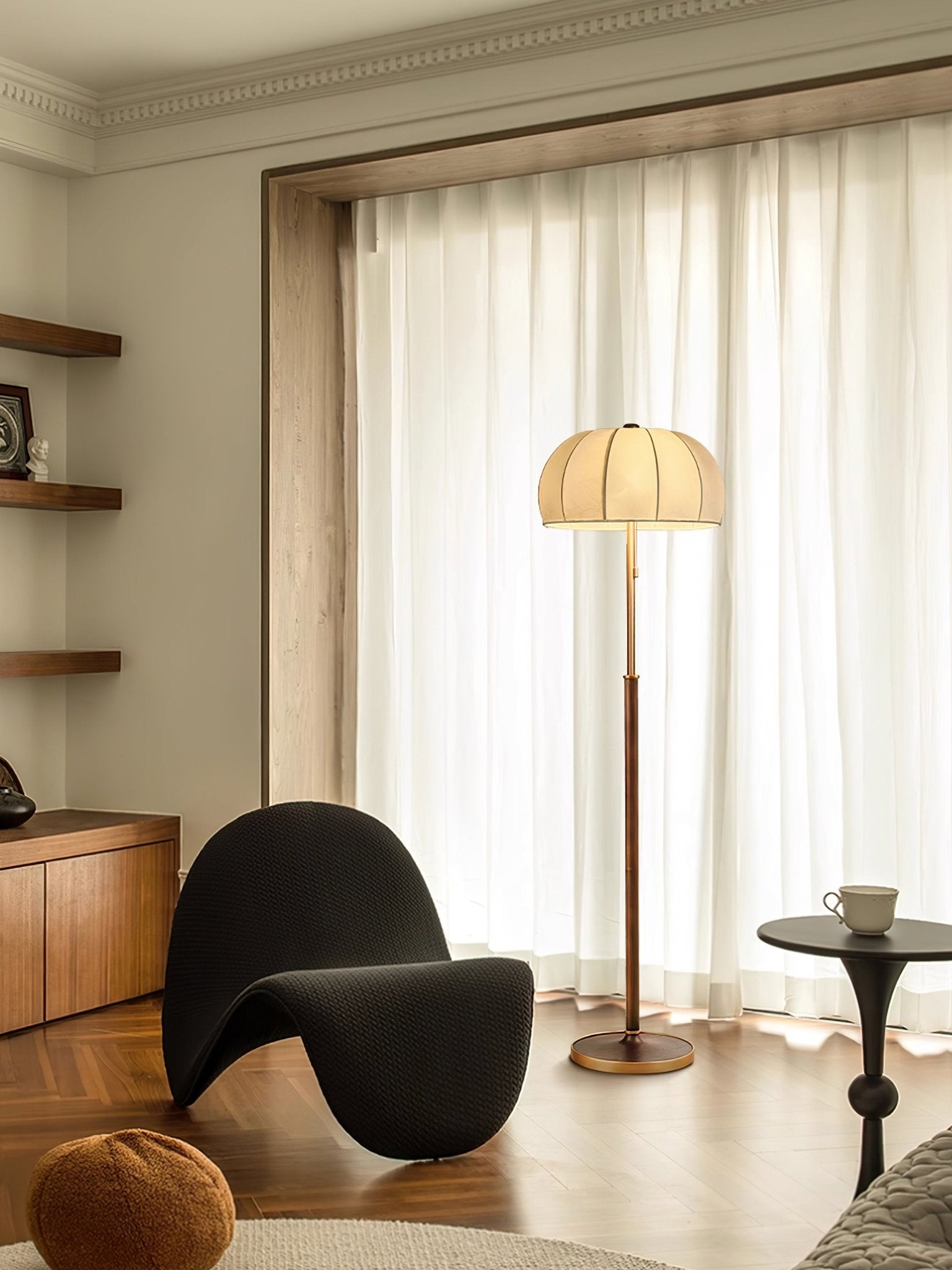 Lumisicen Fabric Wood Floor Lamp - Letslighting