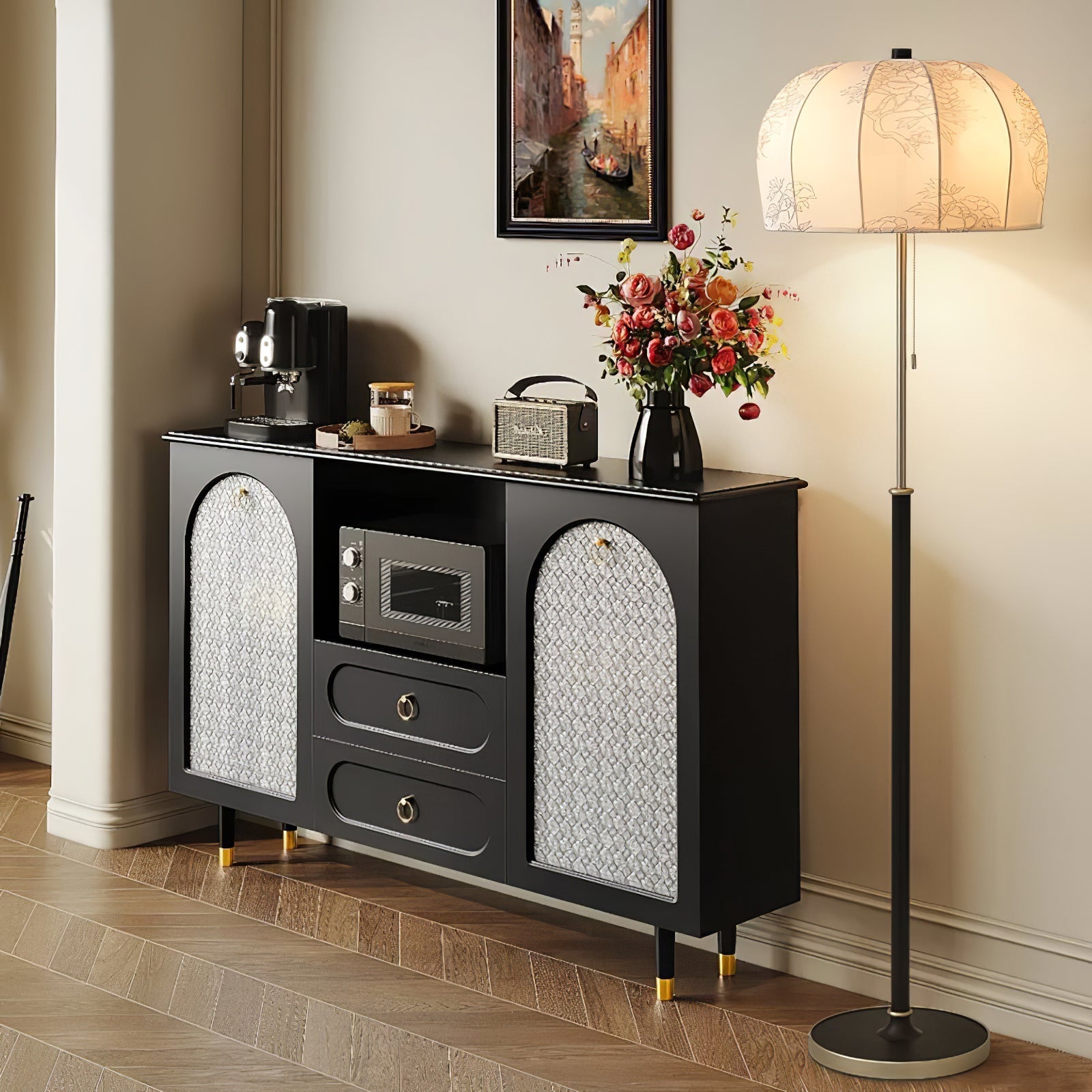 Lumisicen Fabric Wood Floor Lamp - Letslighting