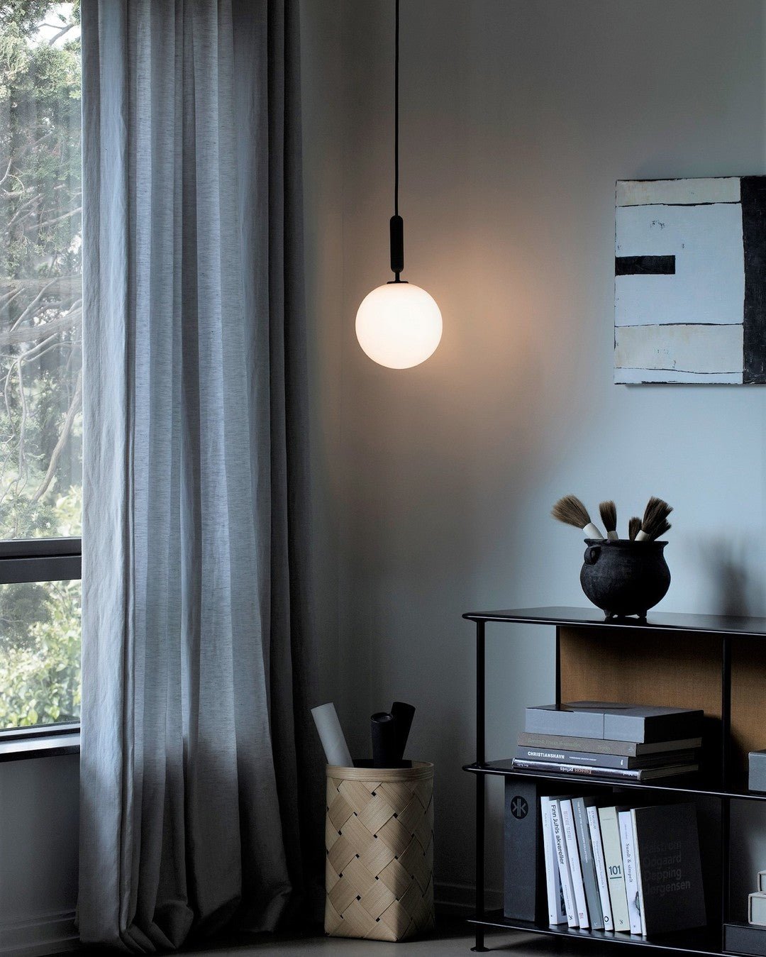 Azorila Modern Minimalist Swag Brass Glass Pendant Light - Letslighting