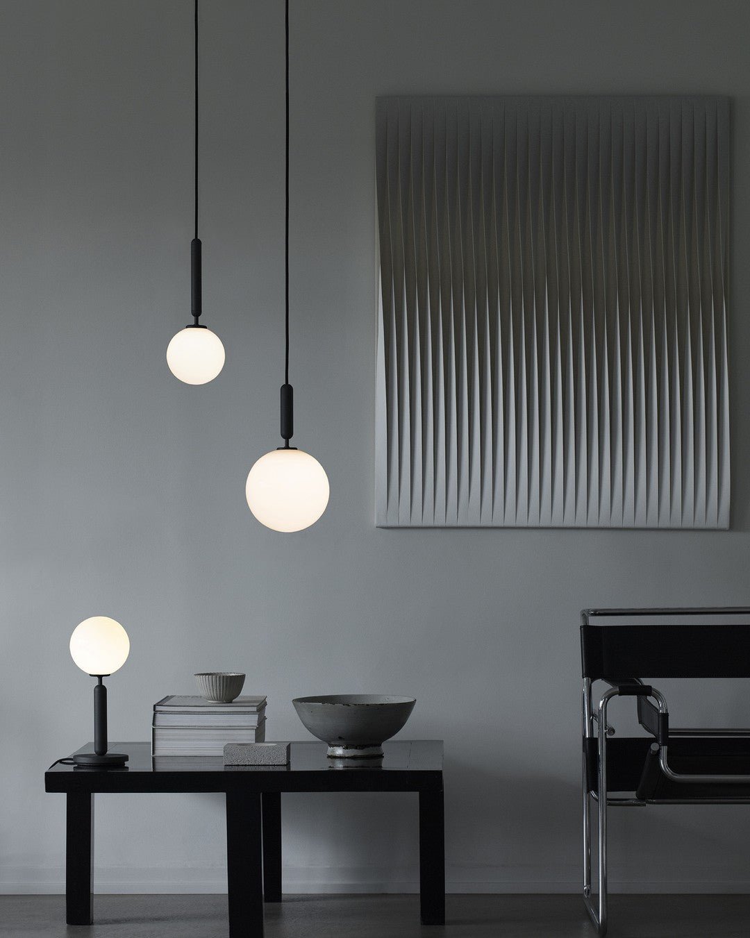 Azorila Modern Minimalist Swag Brass Glass Pendant Light - Letslighting