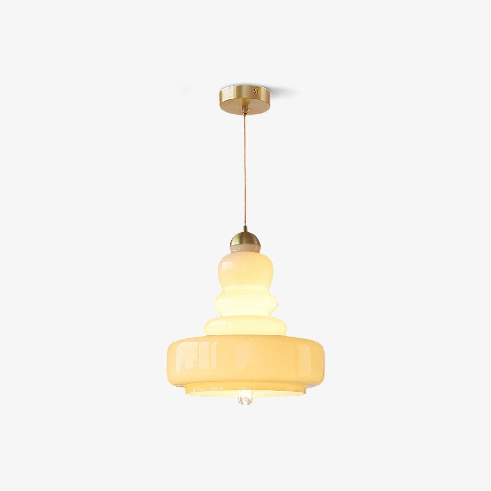 Lustra Pendant Lamp Schoolhouse Glass Layers for Living Room - Letslighting
