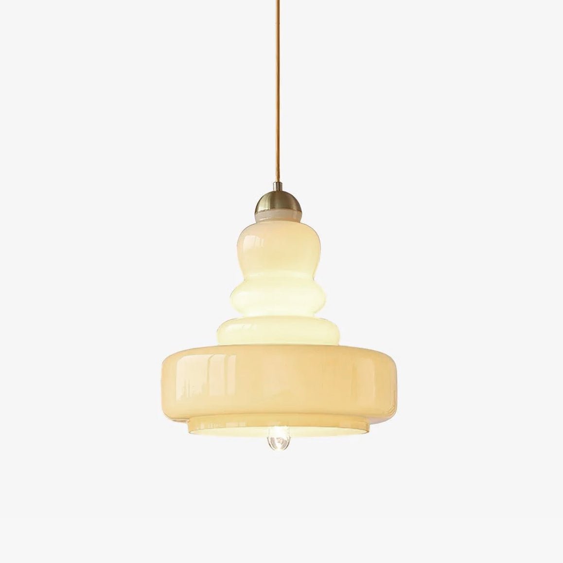 Lustra Pendant Lamp Schoolhouse Glass Layers for Living Room - Letslighting