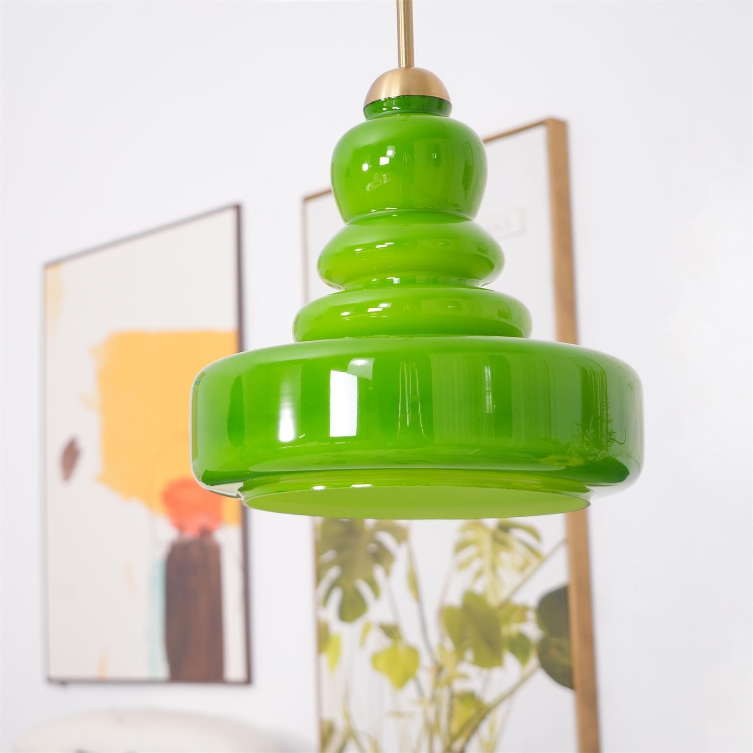 Lustra Pendant Lamp Schoolhouse Glass Layers for Living Room - Letslighting