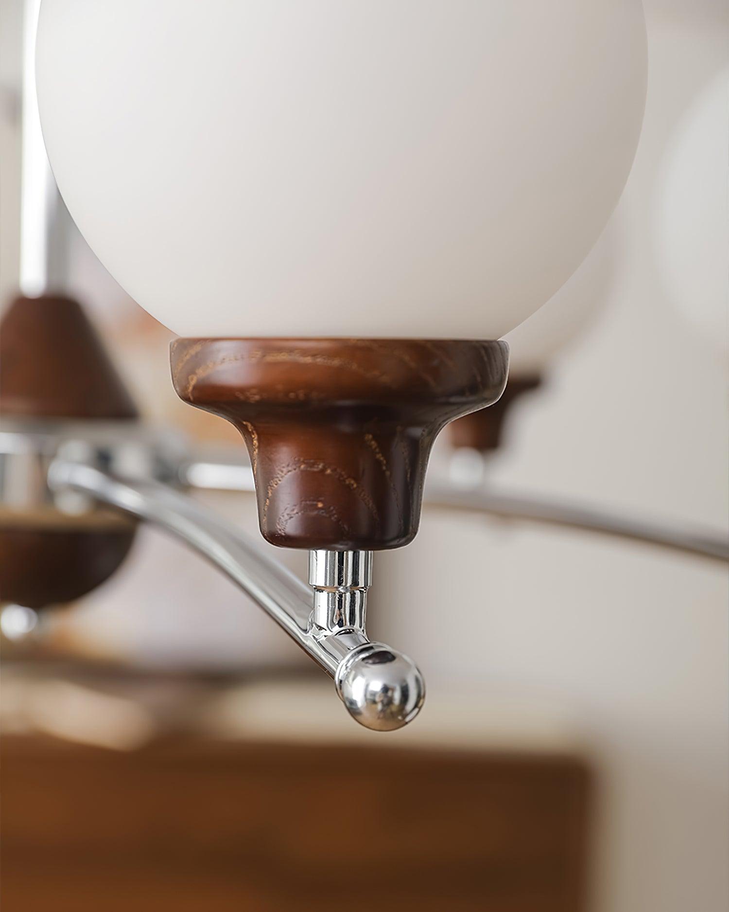 Sciolari Chandelier Vintage Wood Glass - Letslighting