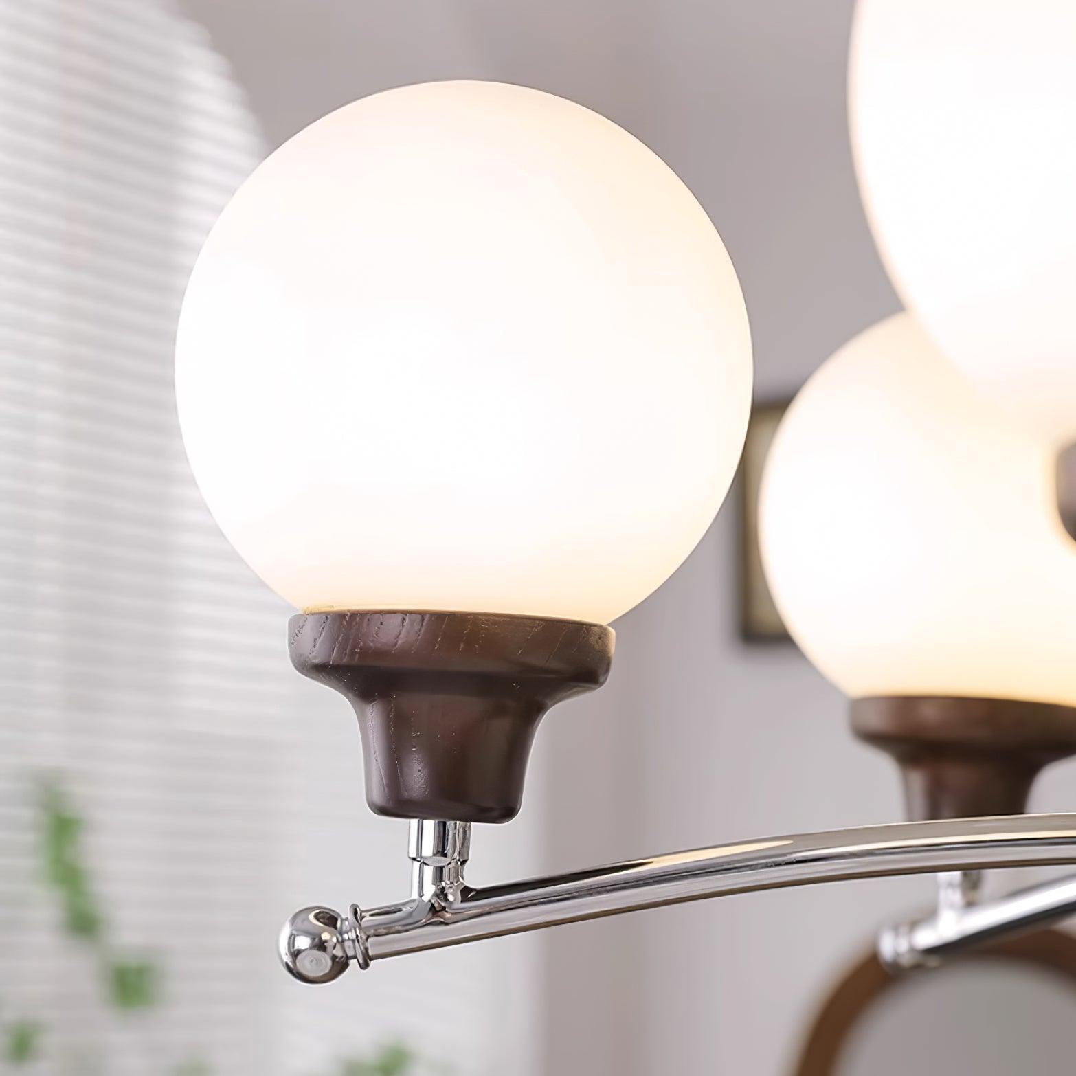 Sciolari Chandelier Vintage Wood Glass - Letslighting