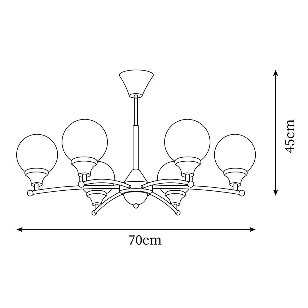 Sciolari Chandelier Vintage Wood Glass - Letslighting