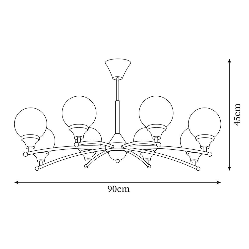 Sciolari Chandelier Vintage Wood Glass - Letslighting