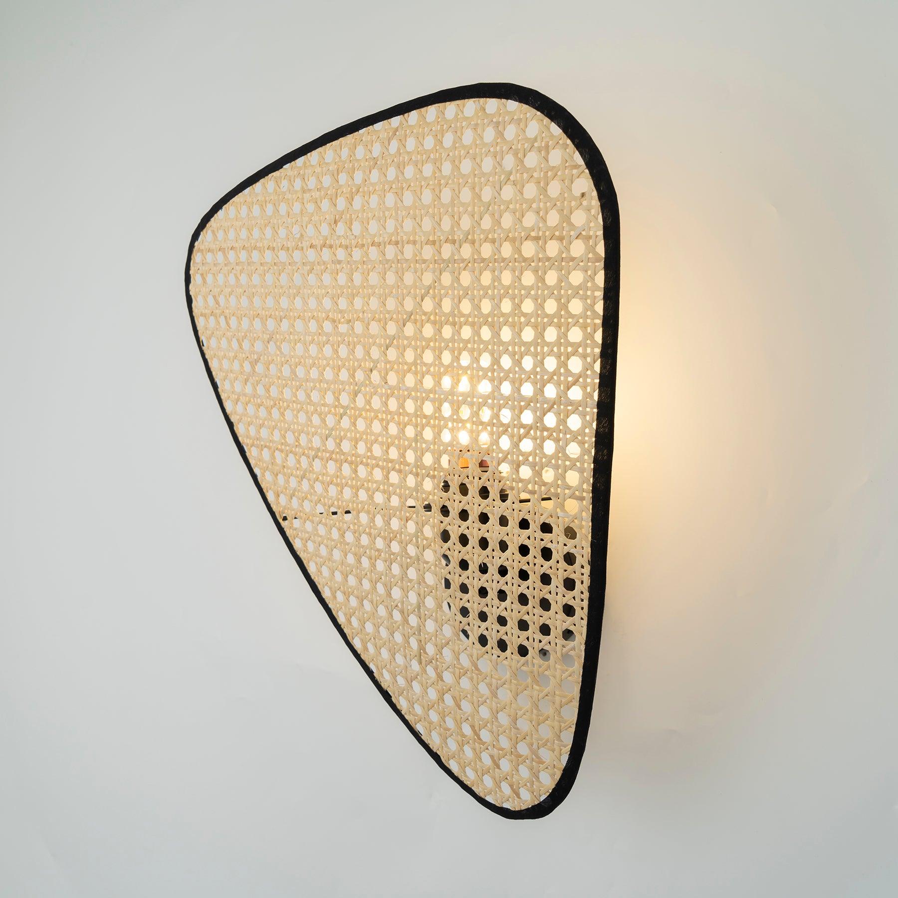 Uvelan Art Natural Cannage Bamboo Sconce Wall lamp - Letslighting