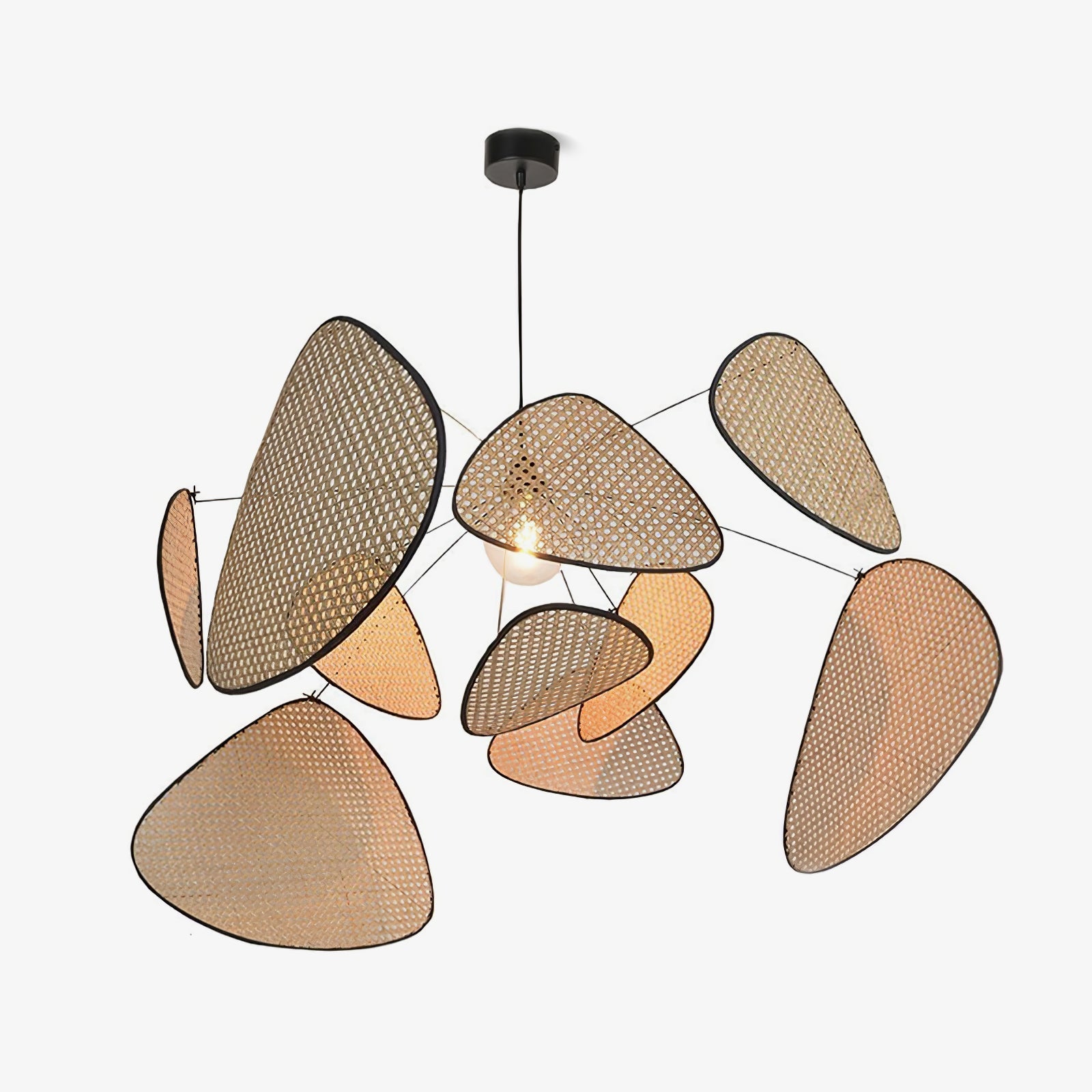 Lustra Chandelier Screen Cannage Suspension Retro - Letslighting