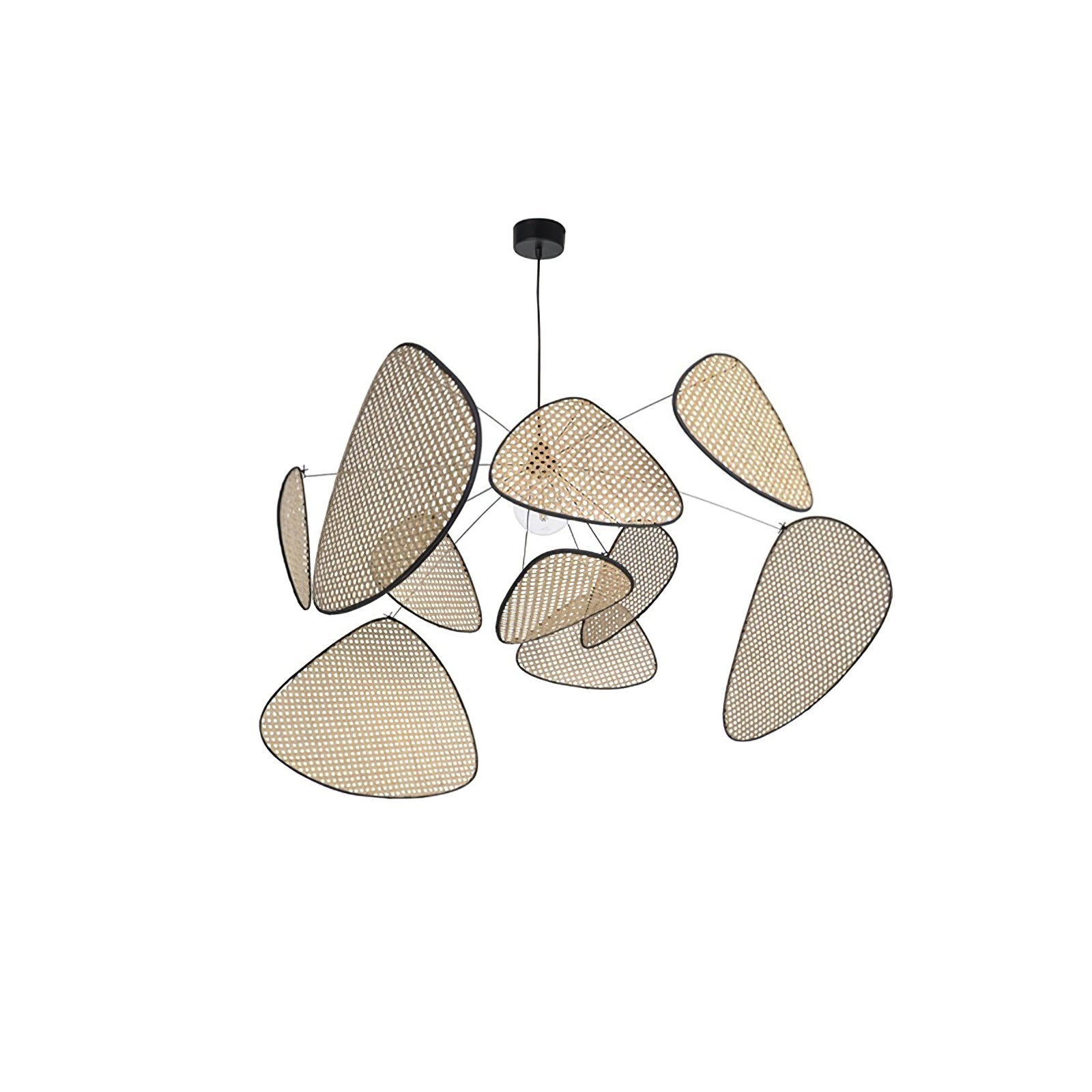 Lustra Chandelier Screen Cannage Suspension Retro - Letslighting