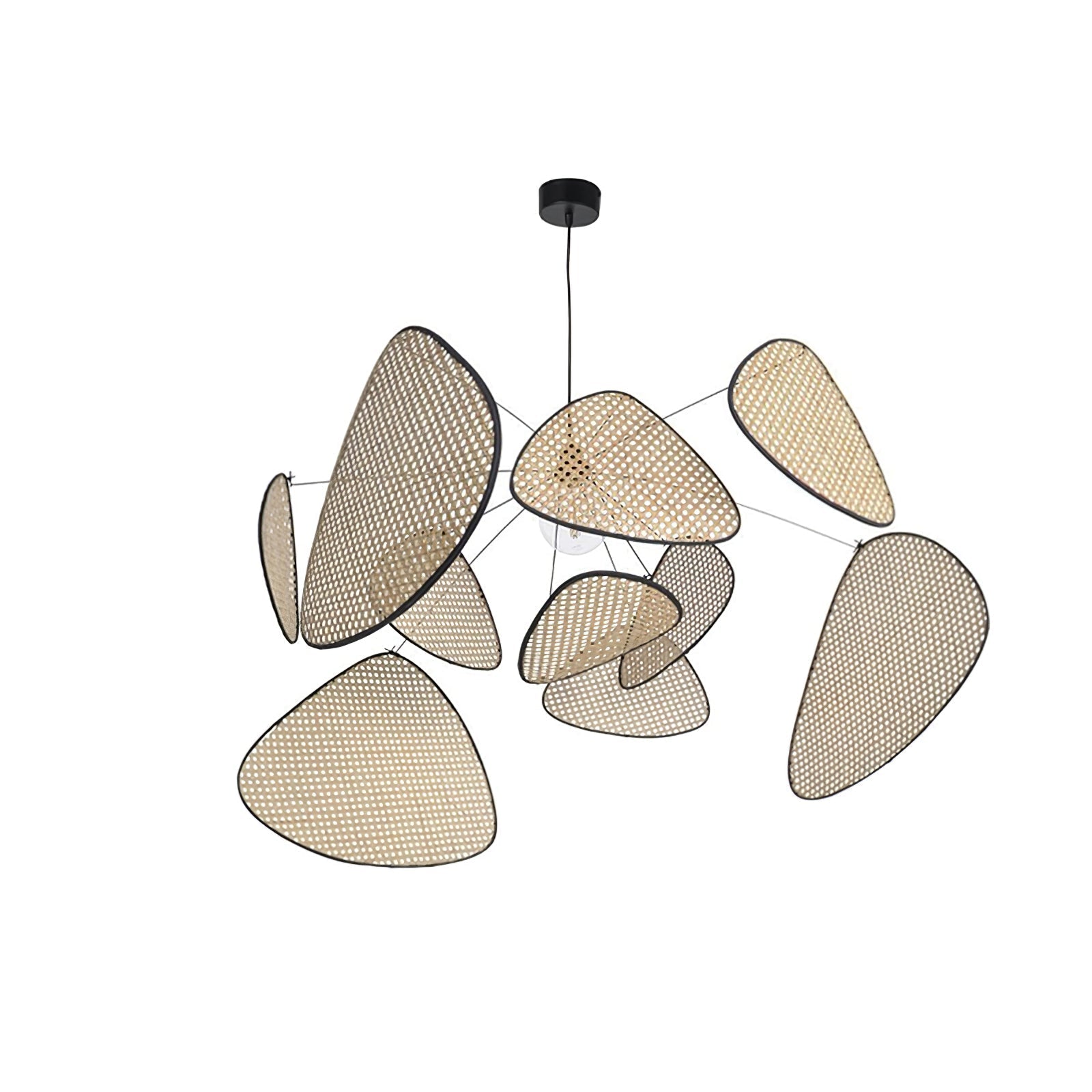 Lustra Chandelier Screen Cannage Suspension Retro - Letslighting
