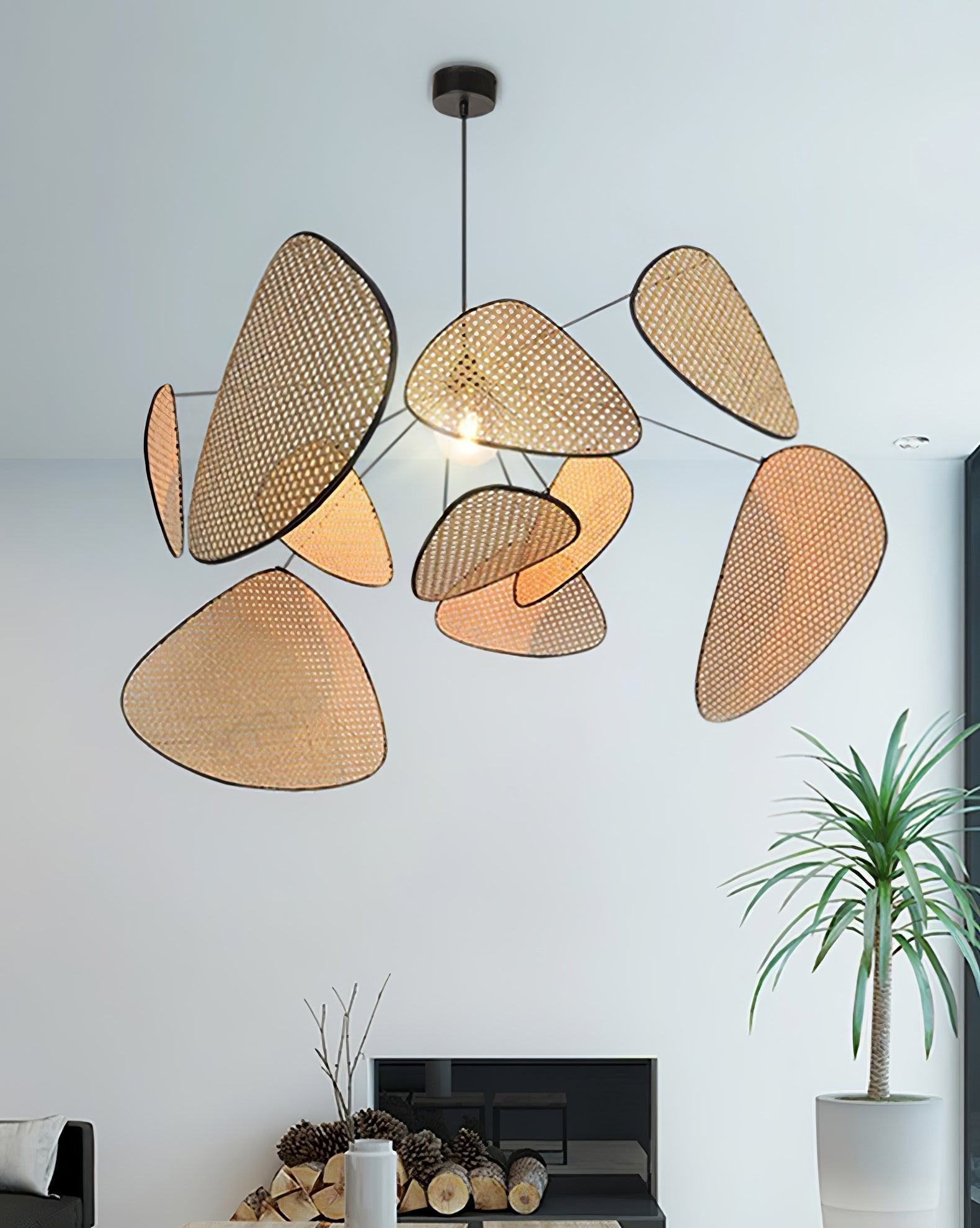 Lustra Chandelier Screen Cannage Suspension Retro - Letslighting