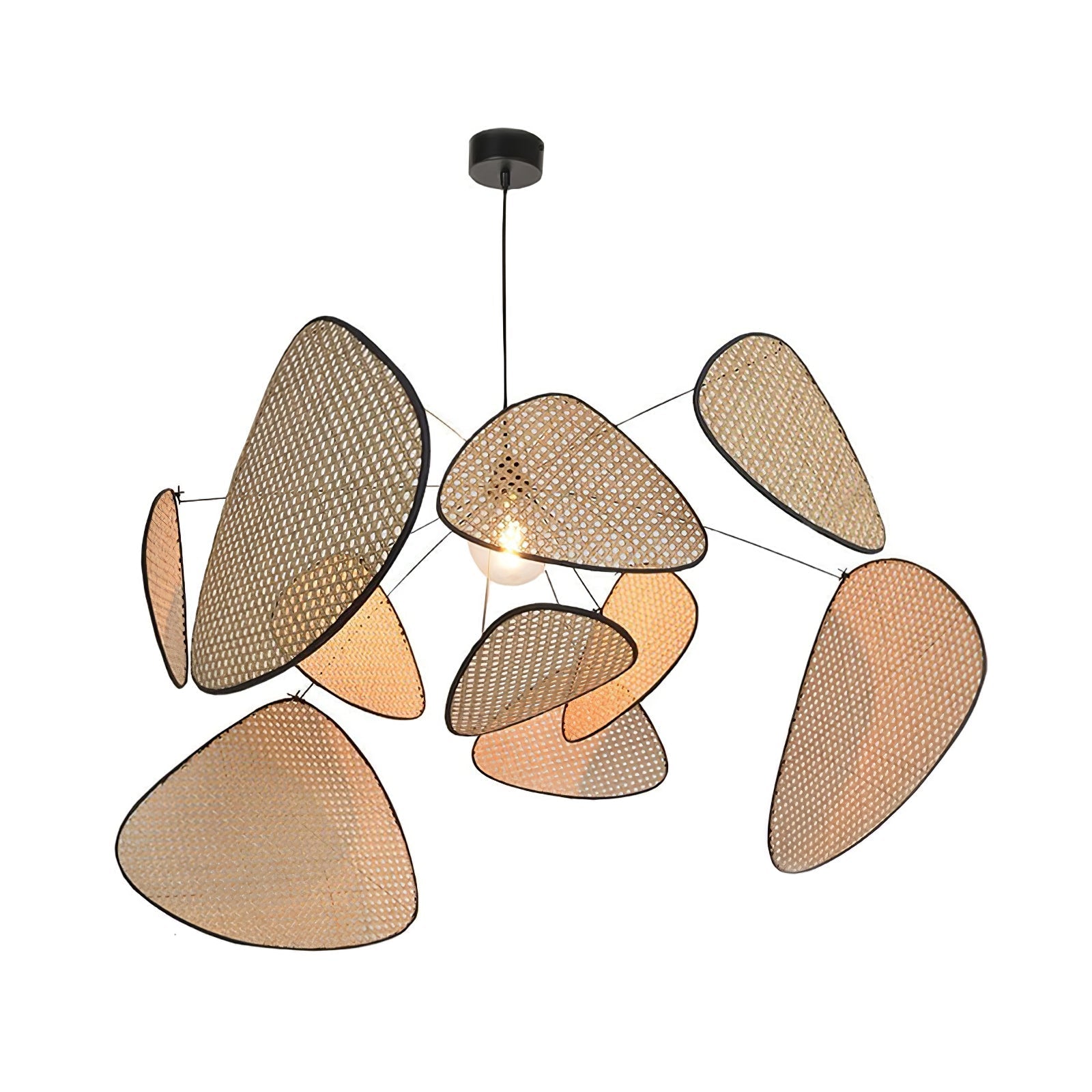 Lustra Chandelier Screen Cannage Suspension Retro - Letslighting