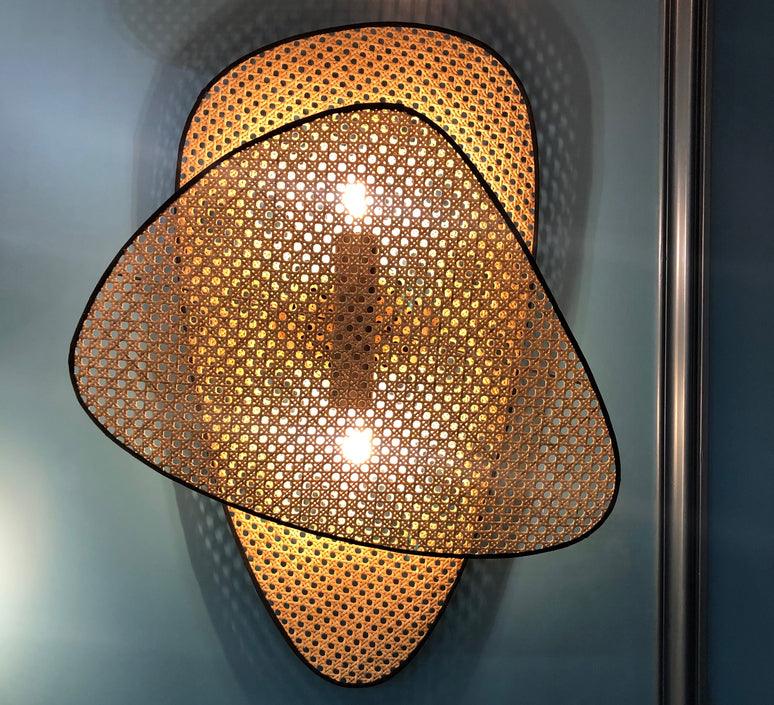Uvelan Art Natural Cannage Bamboo Sconce Wall lamp - Letslighting