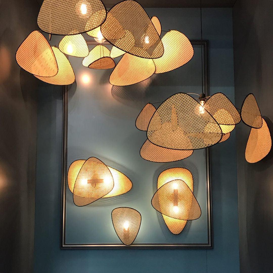 Uvelan Art Natural Cannage Bamboo Sconce Wall lamp - Letslighting