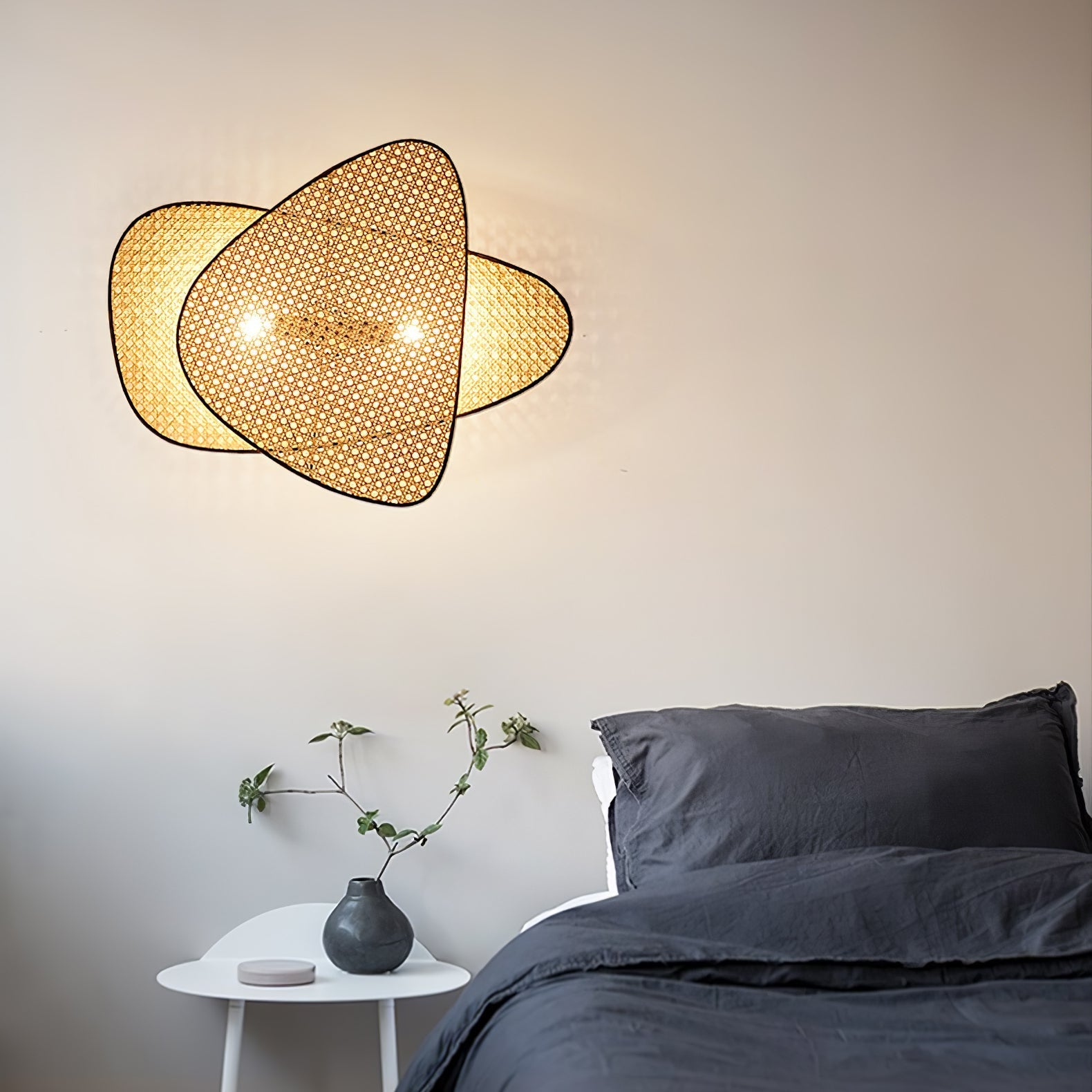 Uvelan Art Natural Cannage Bamboo Sconce Wall lamp - Letslighting