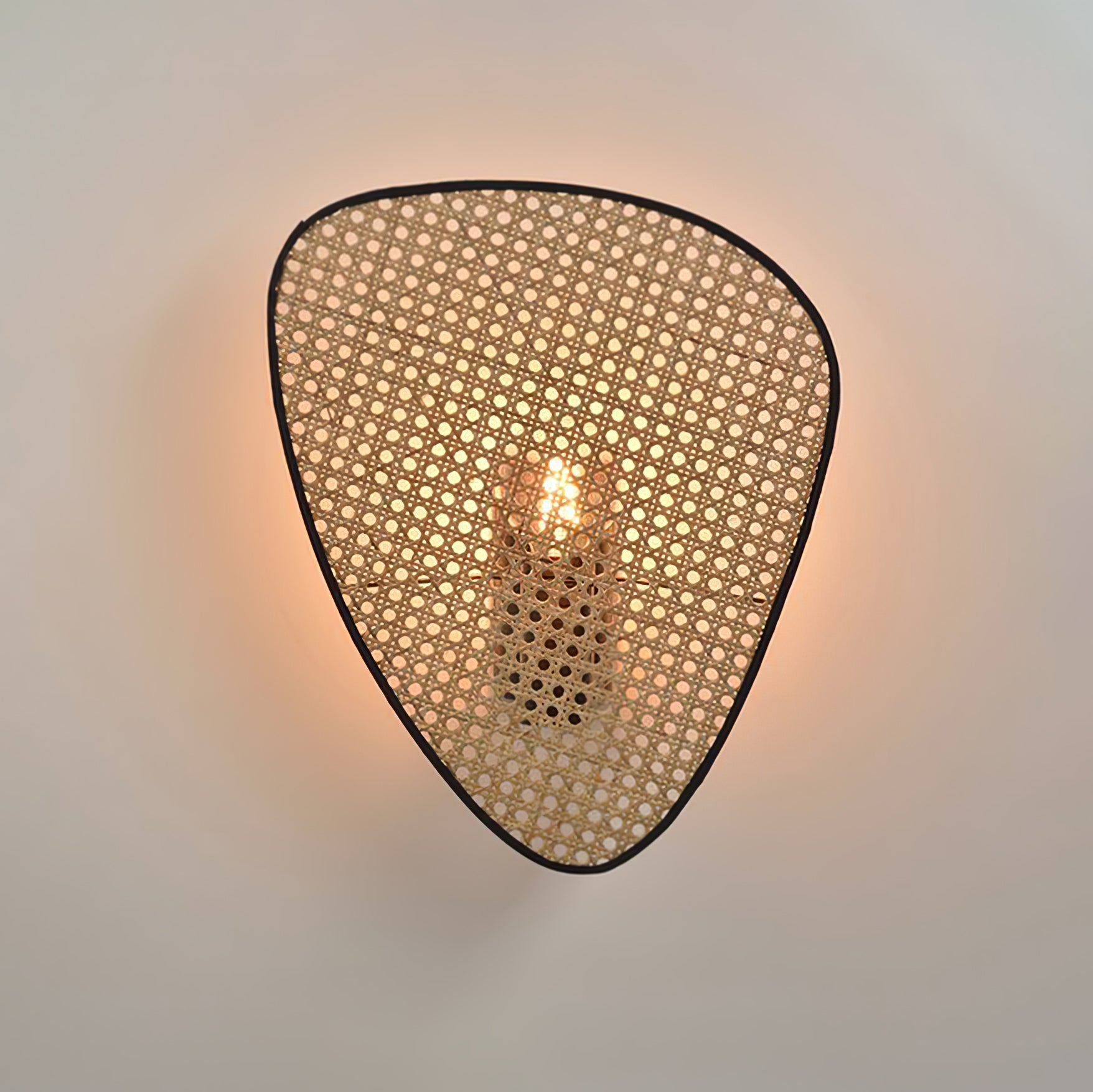 Uvelan Art Natural Cannage Bamboo Sconce Wall lamp - Letslighting