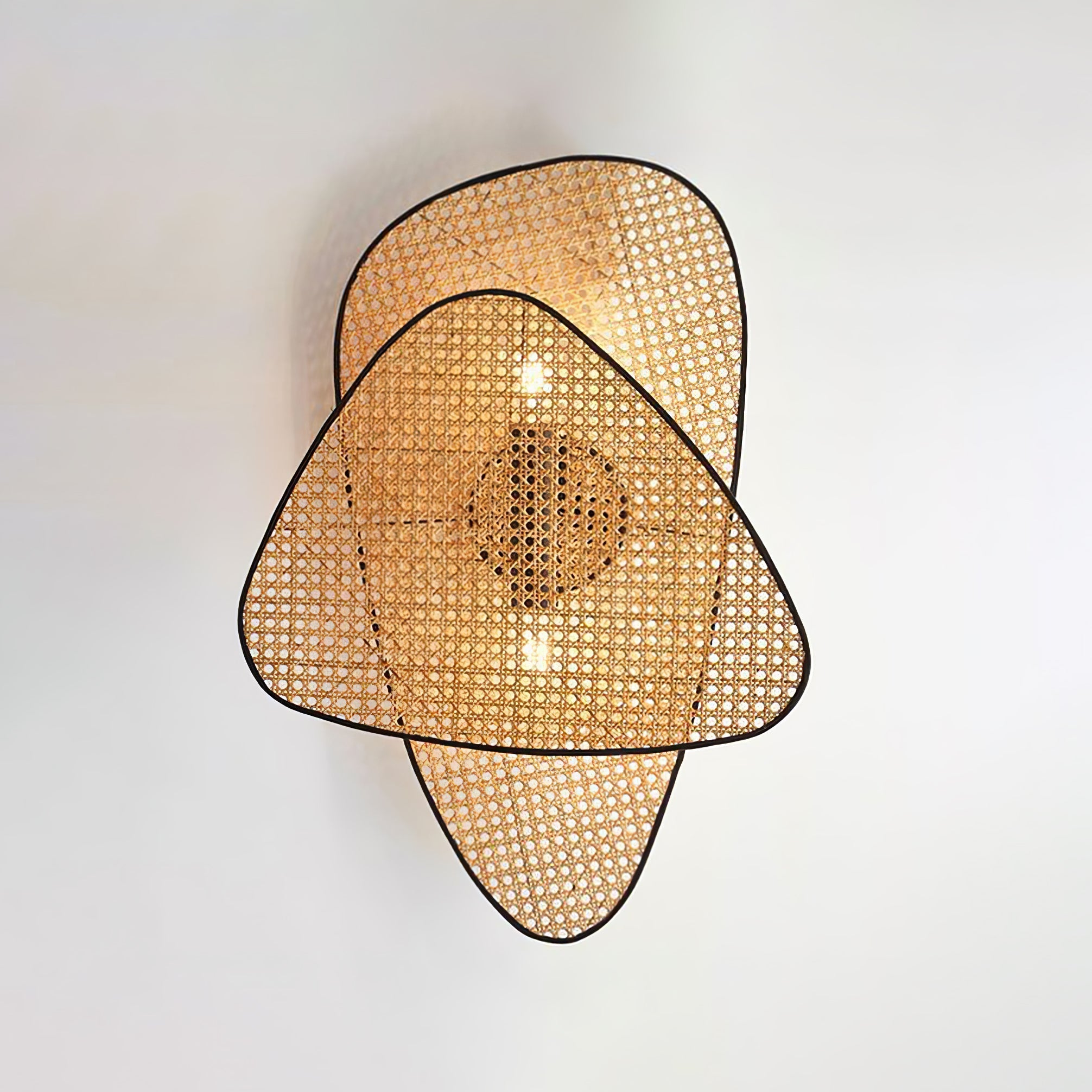 Uvelan Art Natural Cannage Bamboo Sconce Wall lamp - Letslighting