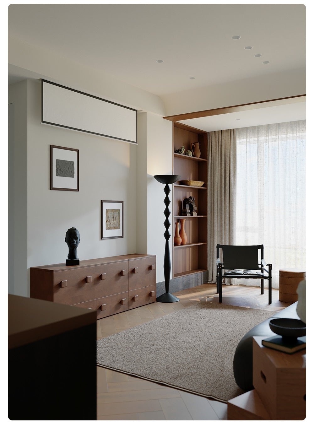 Stack Modern Wood Floor Lamp