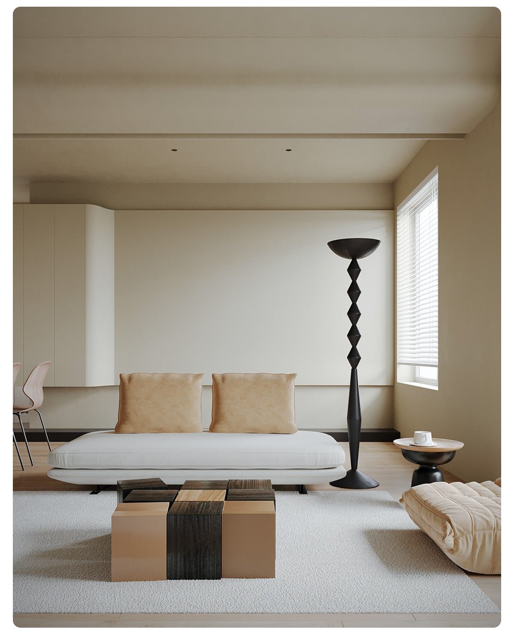 Stack Modern Wood Floor Lamp