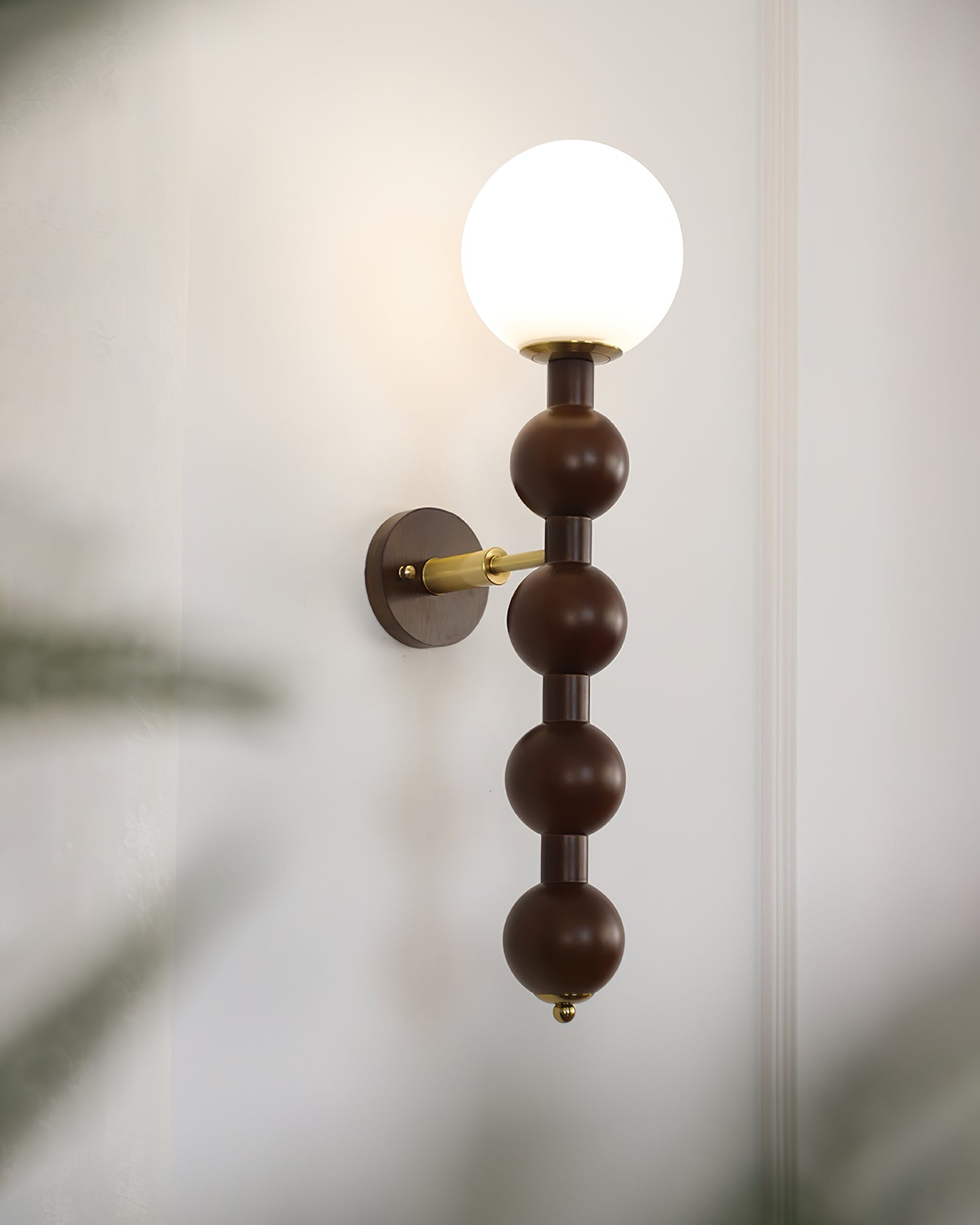 Wall Lamp Gourd in Wood and Glass Modern Style - Letslighting