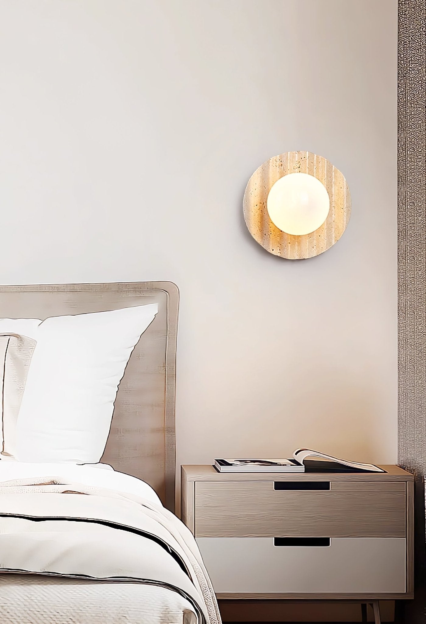 Selorar Travertine Wall Light - Letslighting