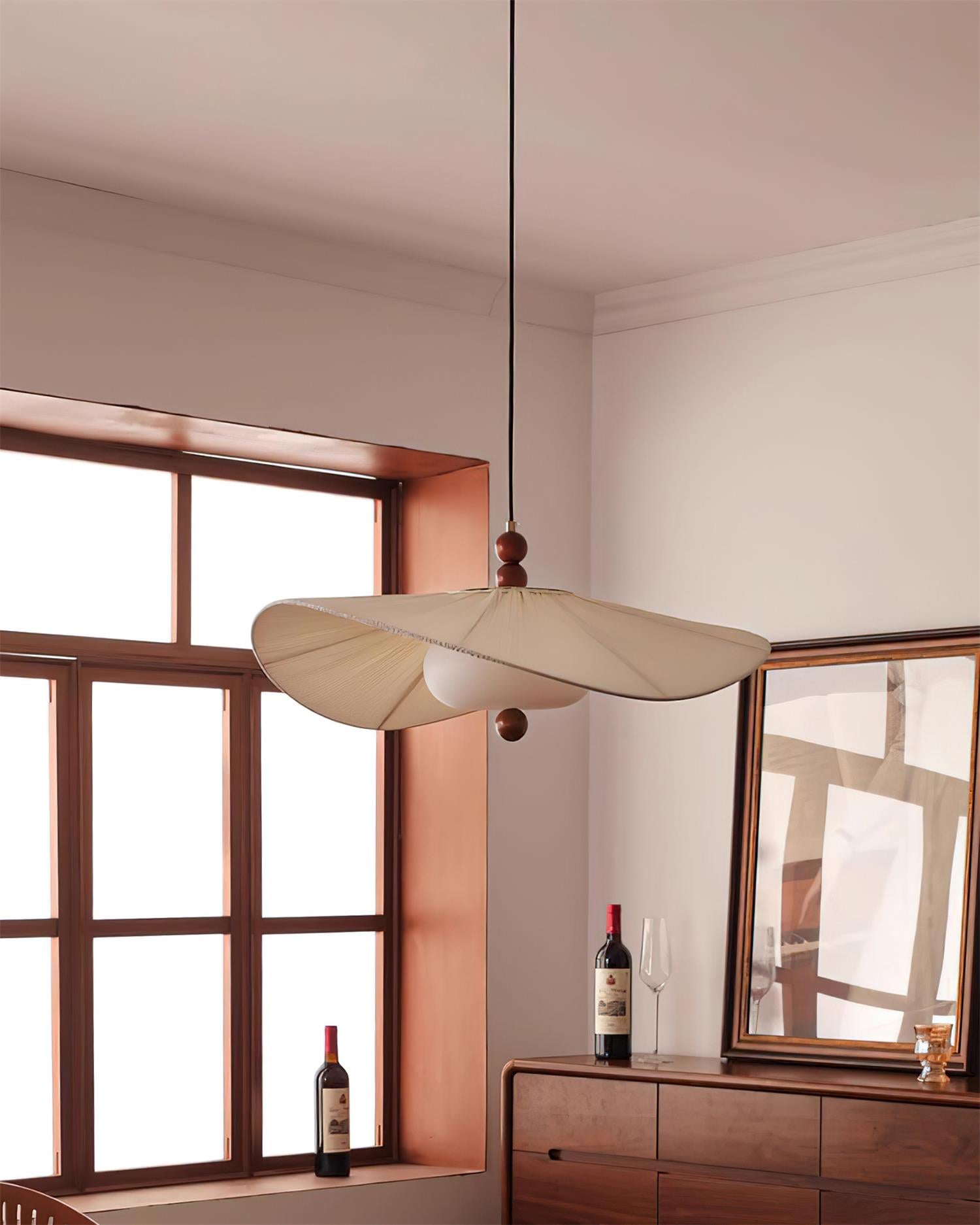 Serafina Pendant Lamp Organic Pleated - Letslighting