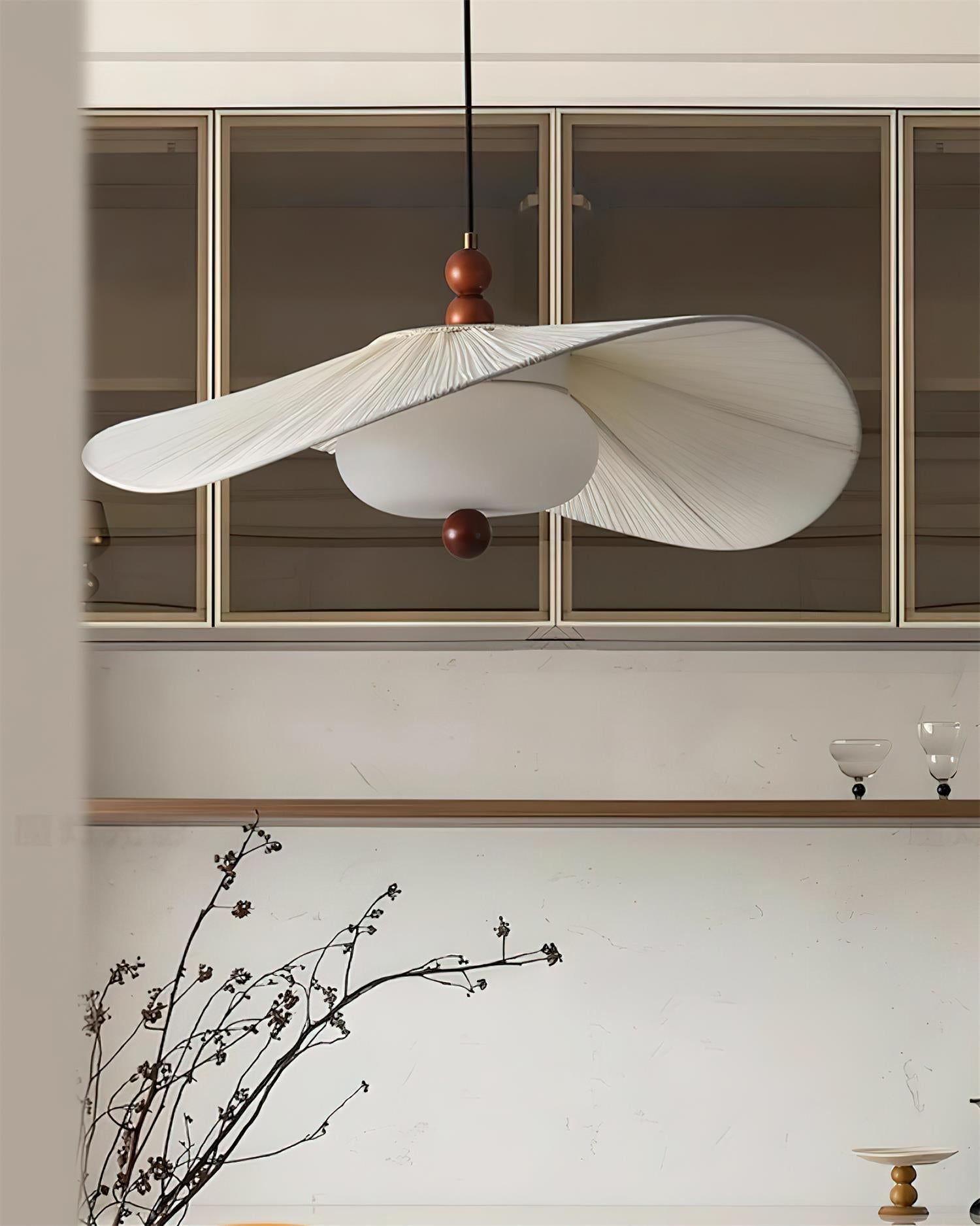 Serafina Pendant Lamp Organic Pleated - Letslighting
