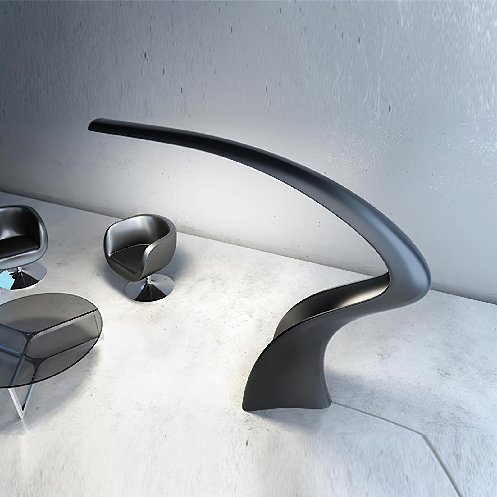 Fluten Black Modern Floor Lamp - Letslighting