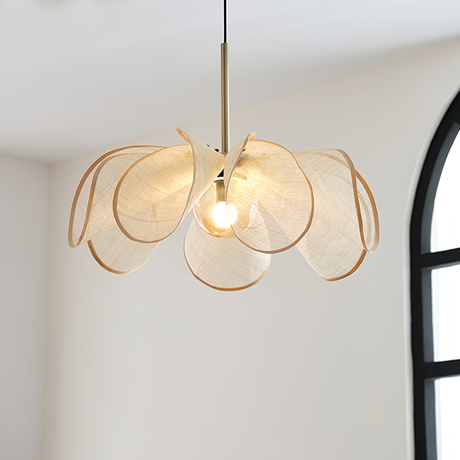 Elowe Abaca Fiber Pendant Lamp - Letslighting