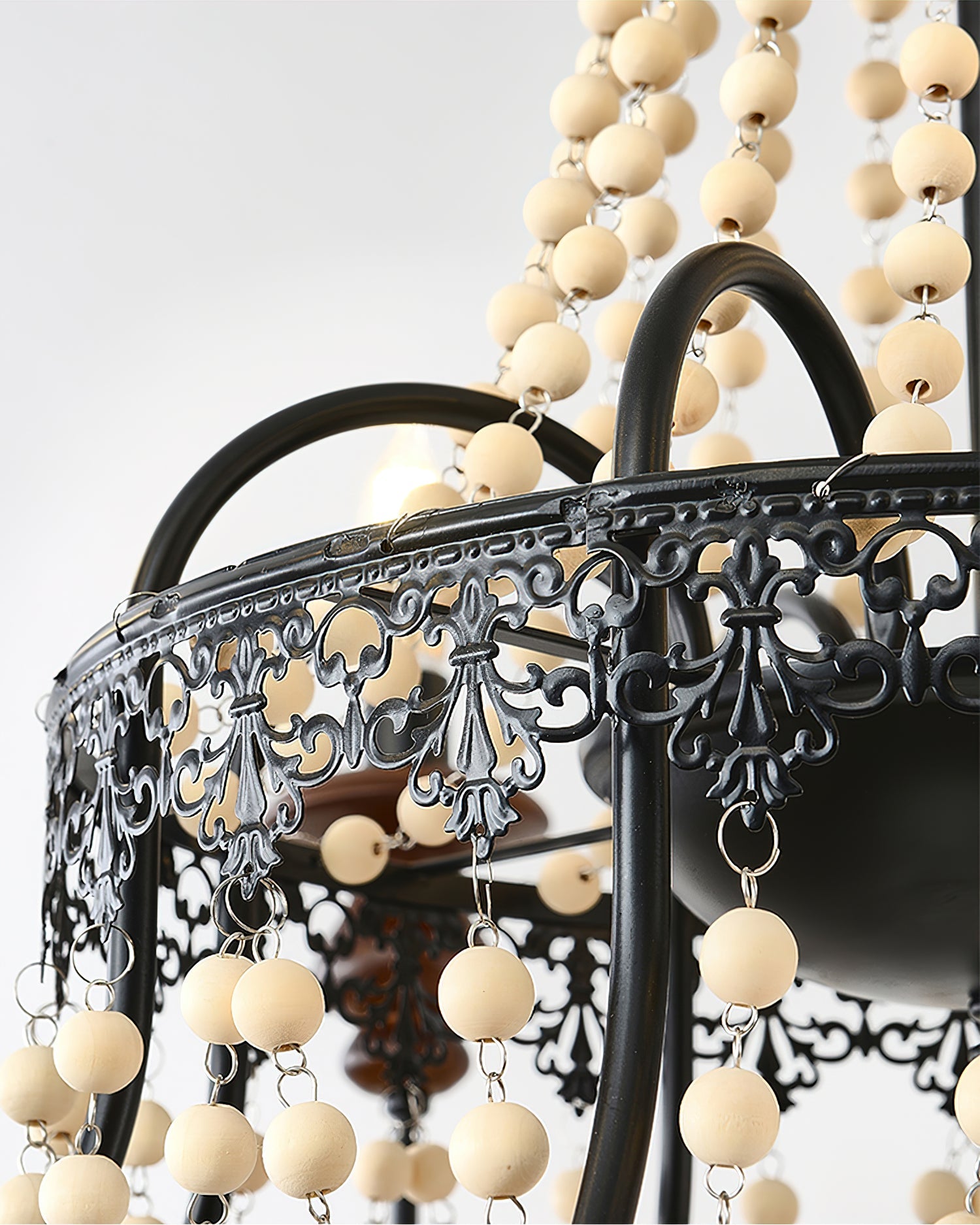 Seraphine Chandelier Beaded Rustic Elegance - Letslighting